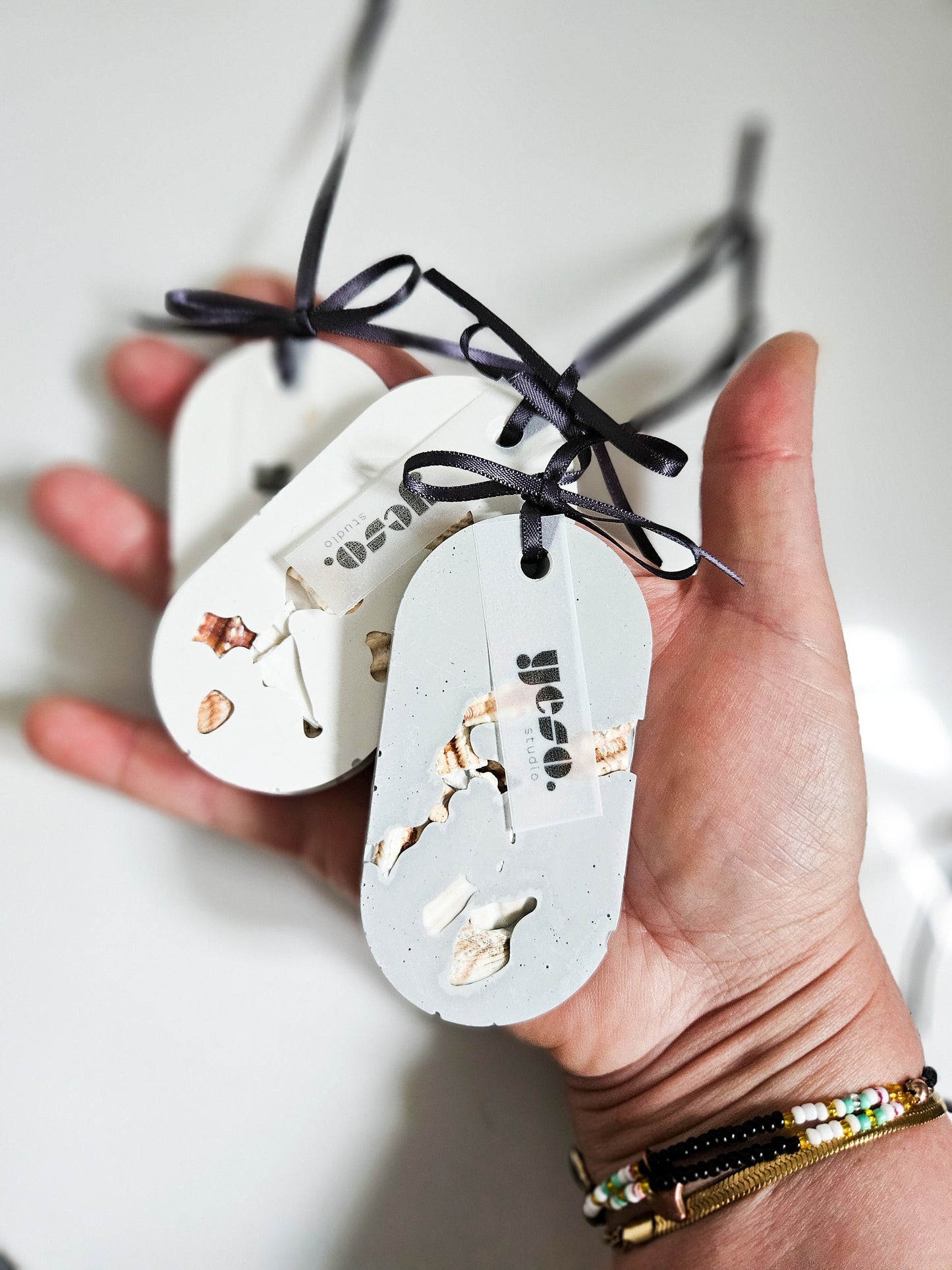 YESOstudio Sea Shells Aroma Stone Tag Diffusers