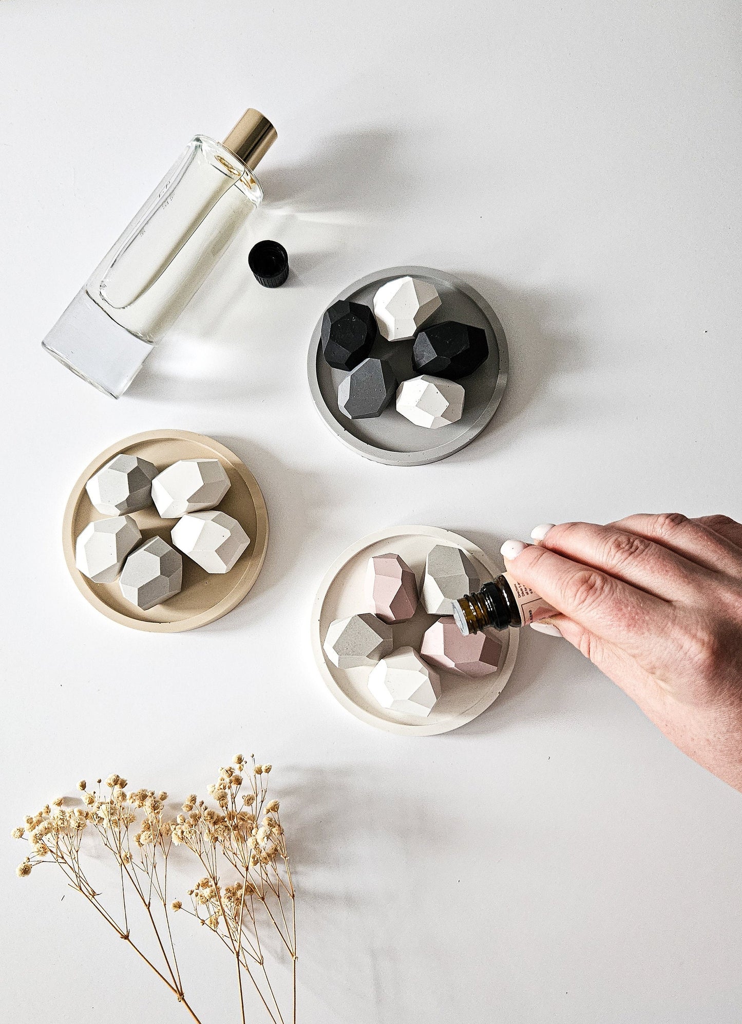Geometric Stones Essential Oil Diffuser Set
