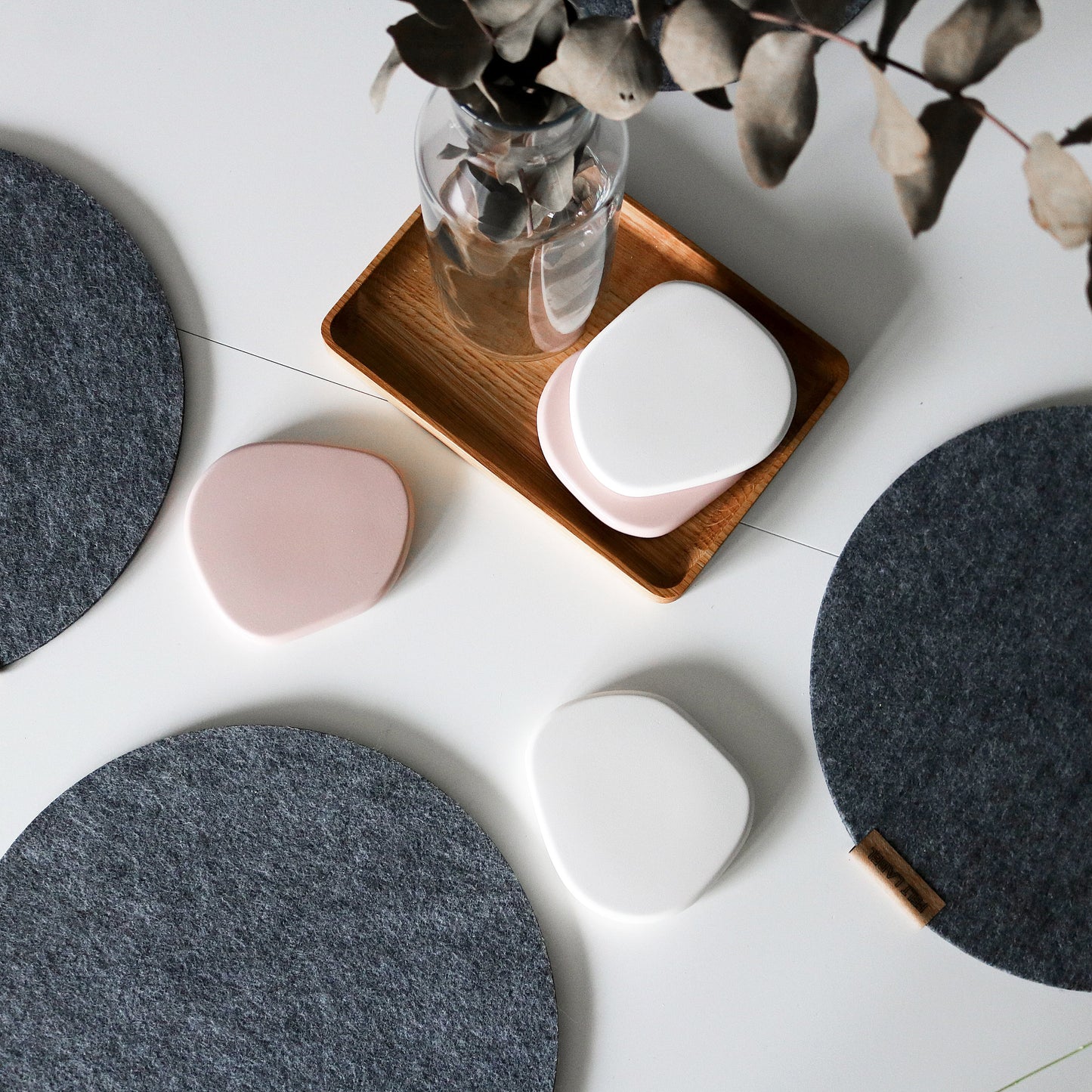 YESOstudio Original Pebble-Shaped Coaster