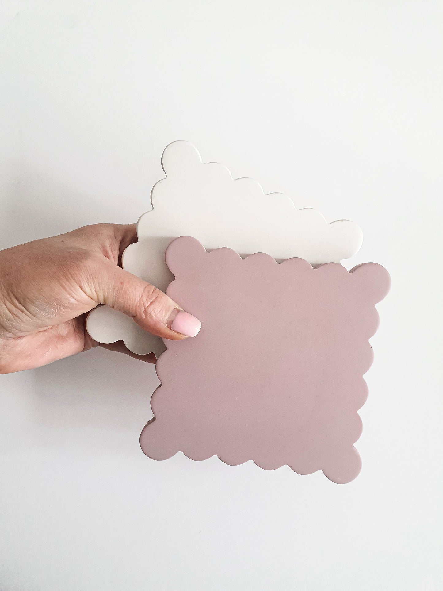 YESOstudio Original Square Scallop Coasters Set
