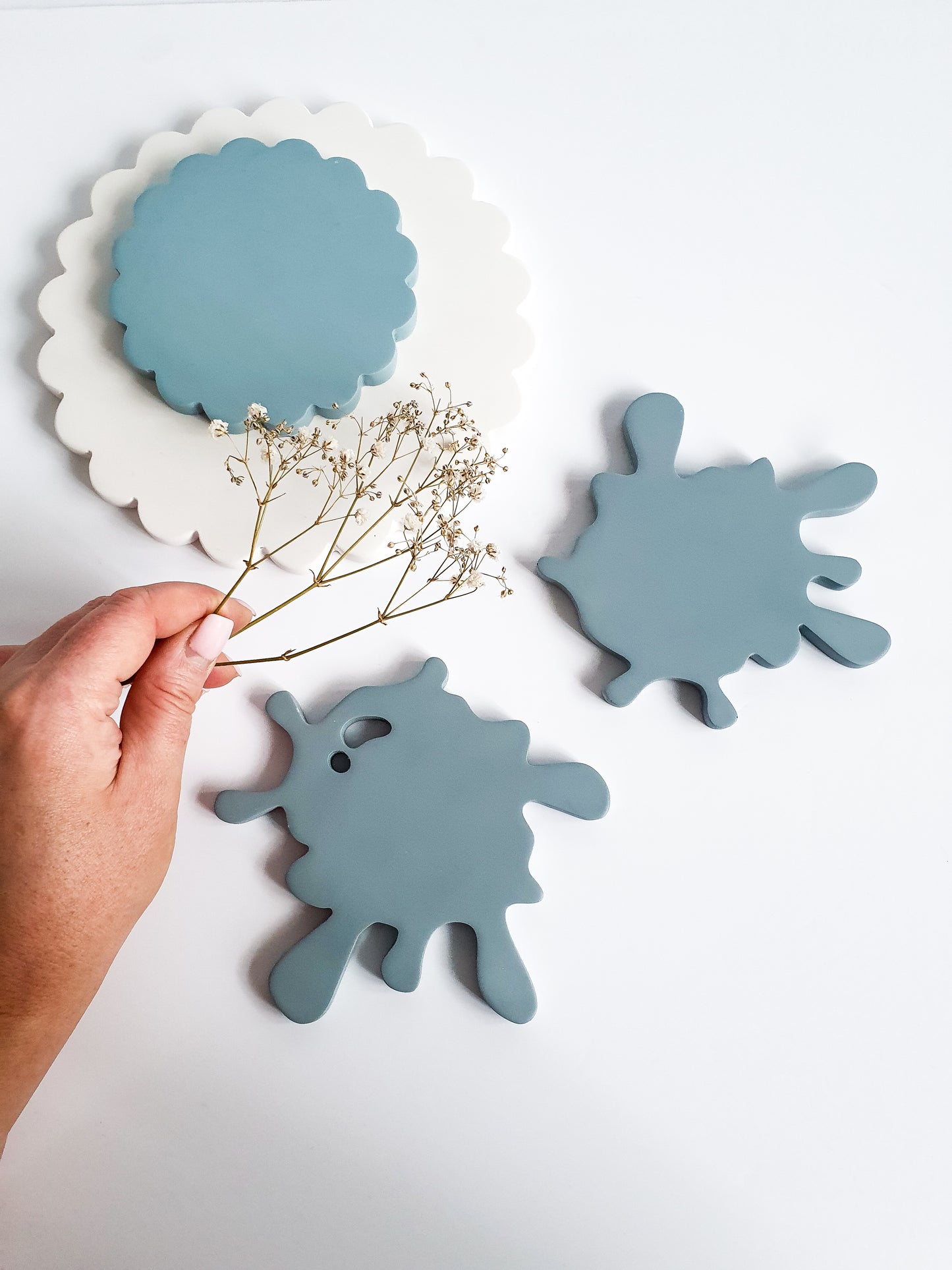 Splash-Shaped Coasters Set