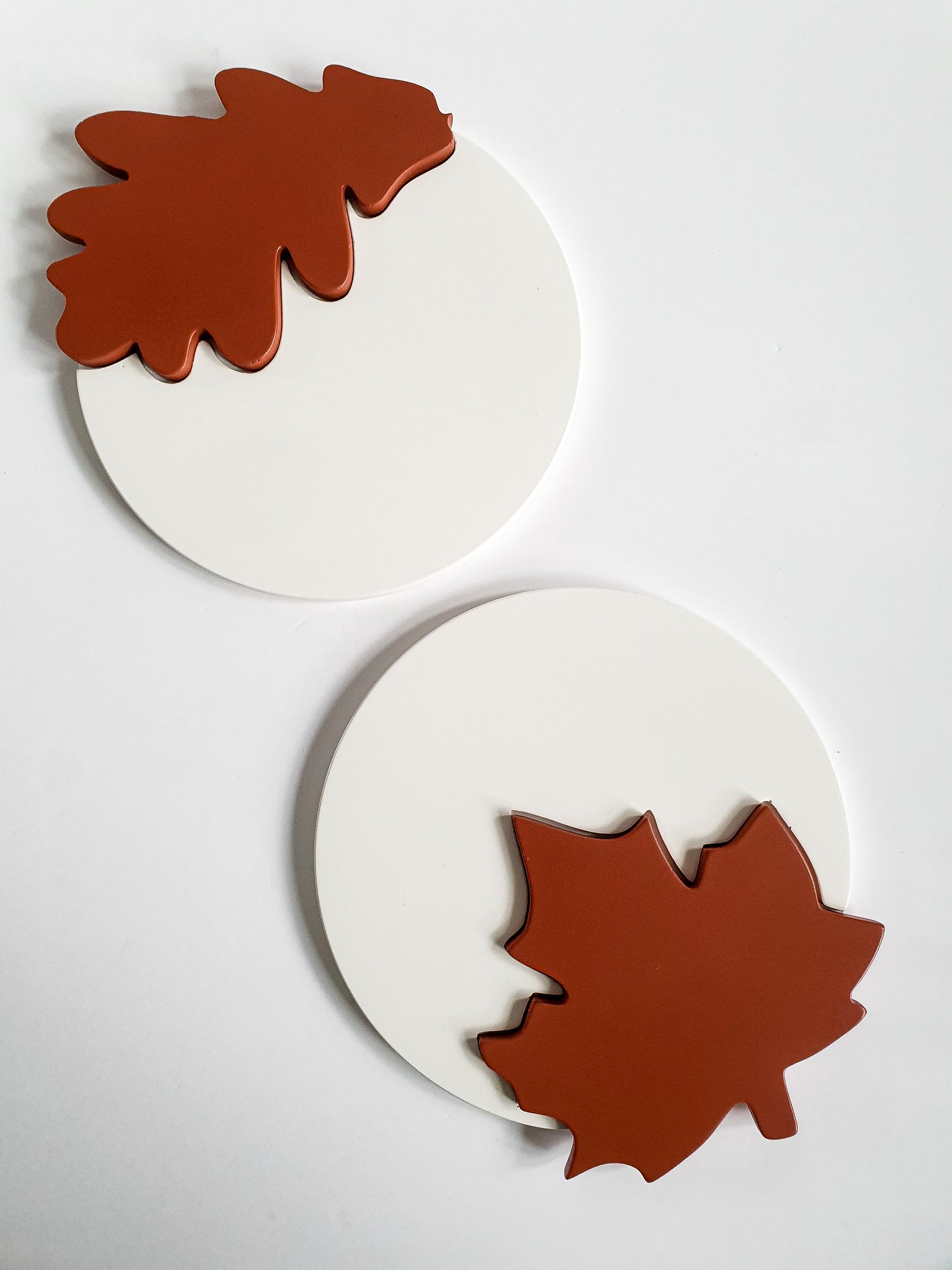 Maple Leaf Nesting Tray and Coaster Set