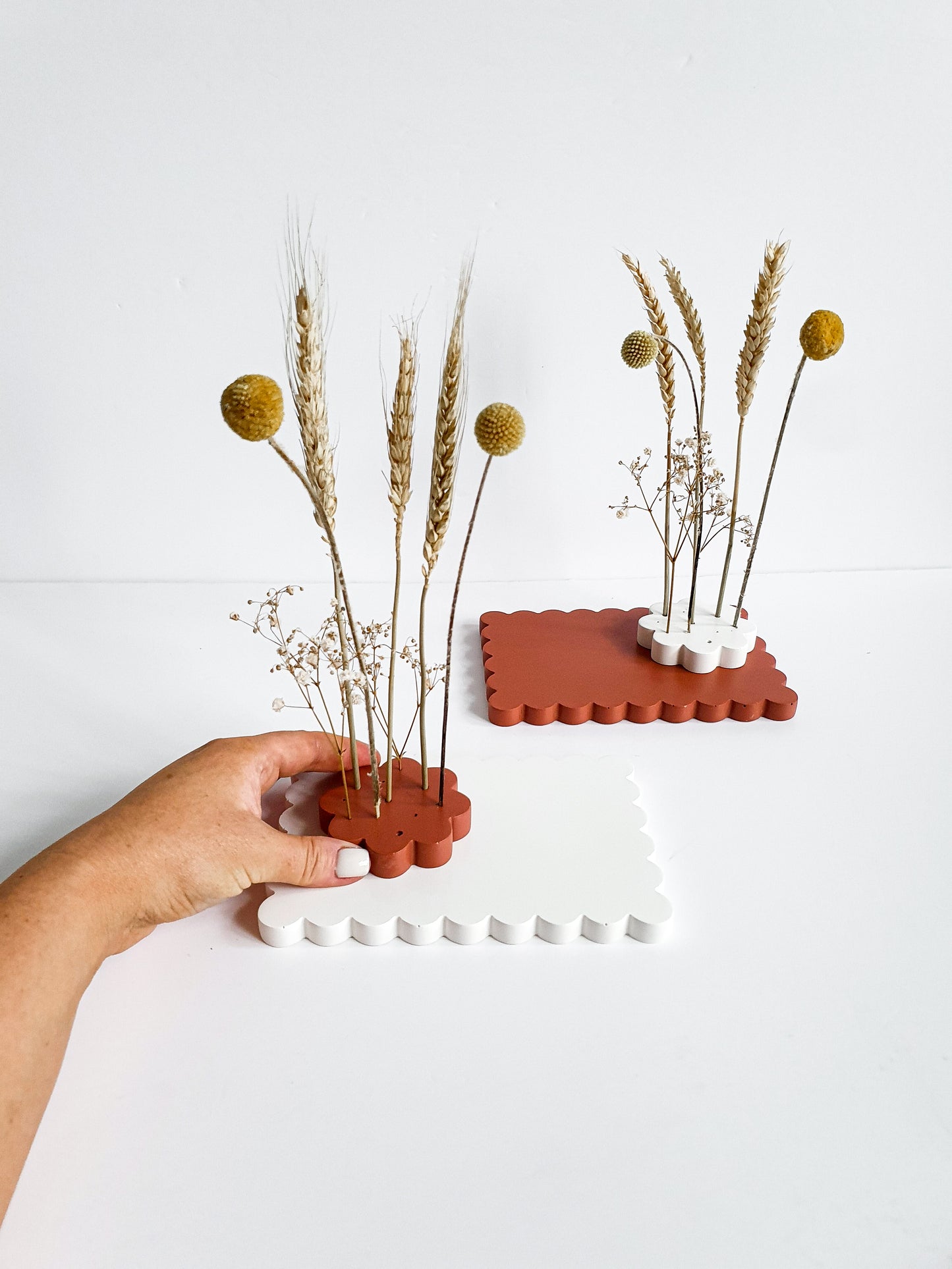 YESOstudio Dried Flower Scallop Stand – Elegant Floral Display