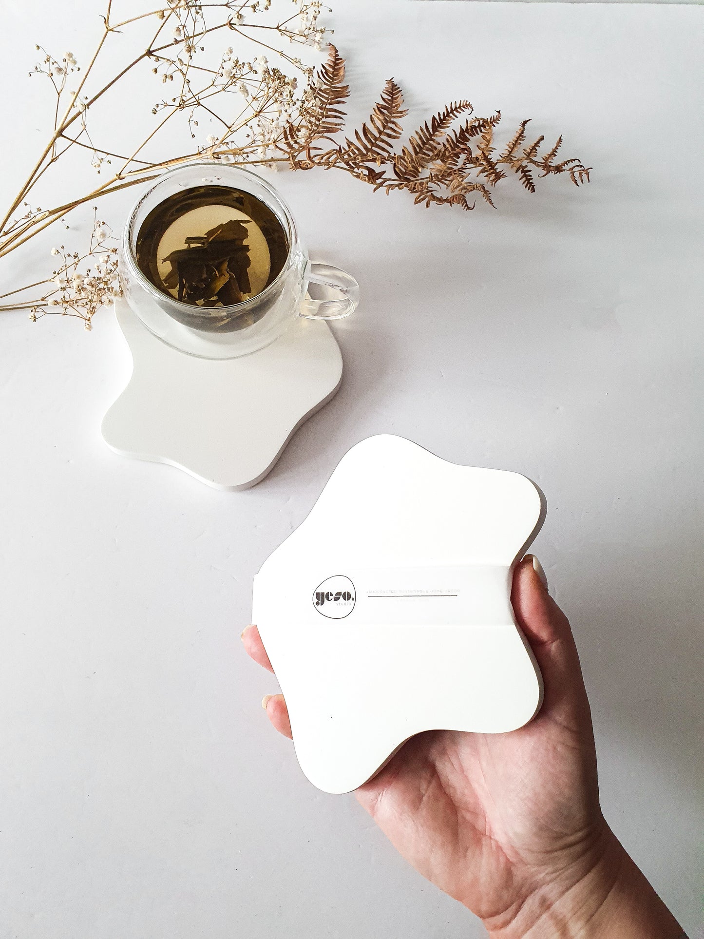 Irregular Puddle-Shaped Drink Coasters
