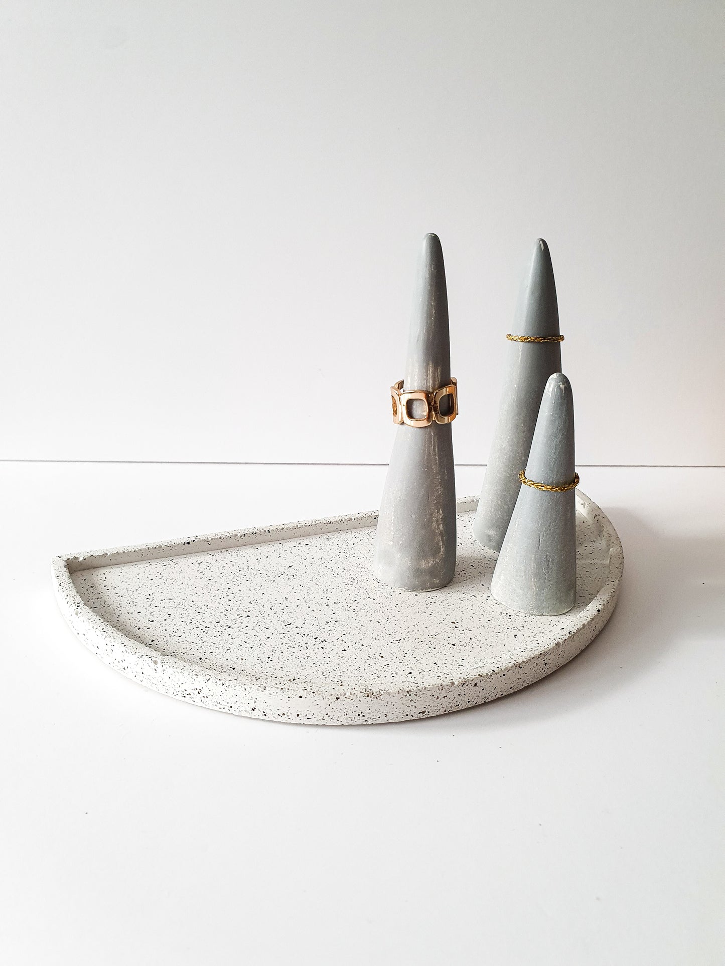 Organic Free Form Ring Cones Set