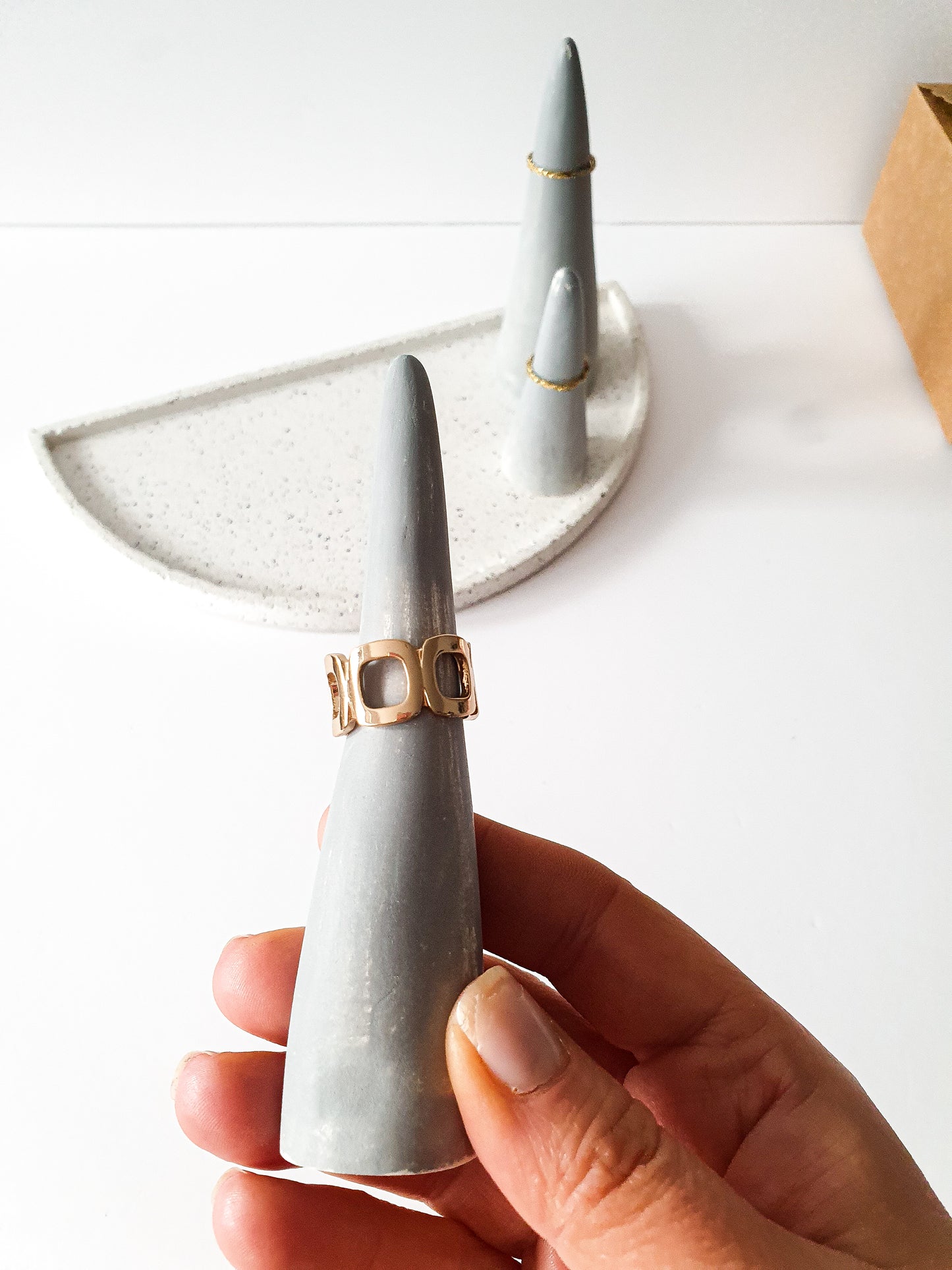 Organic Free Form Ring Cones Set