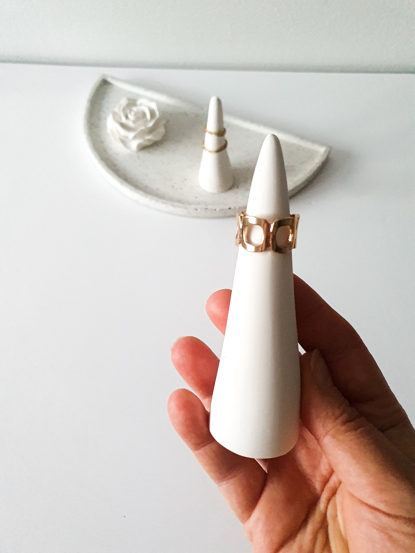 Organic Free Form Ring Cones Set