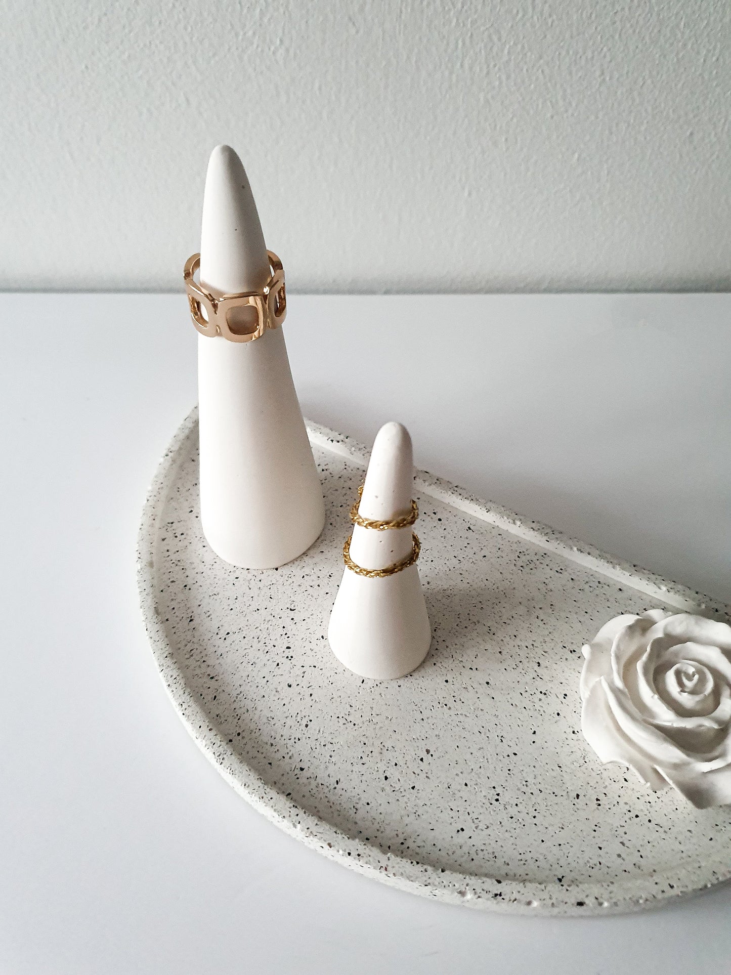 Organic Free Form Ring Cones Set