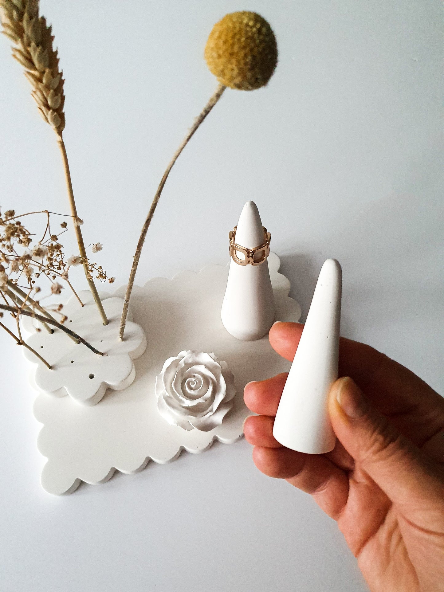 Organic Free Form Ring Cones Set