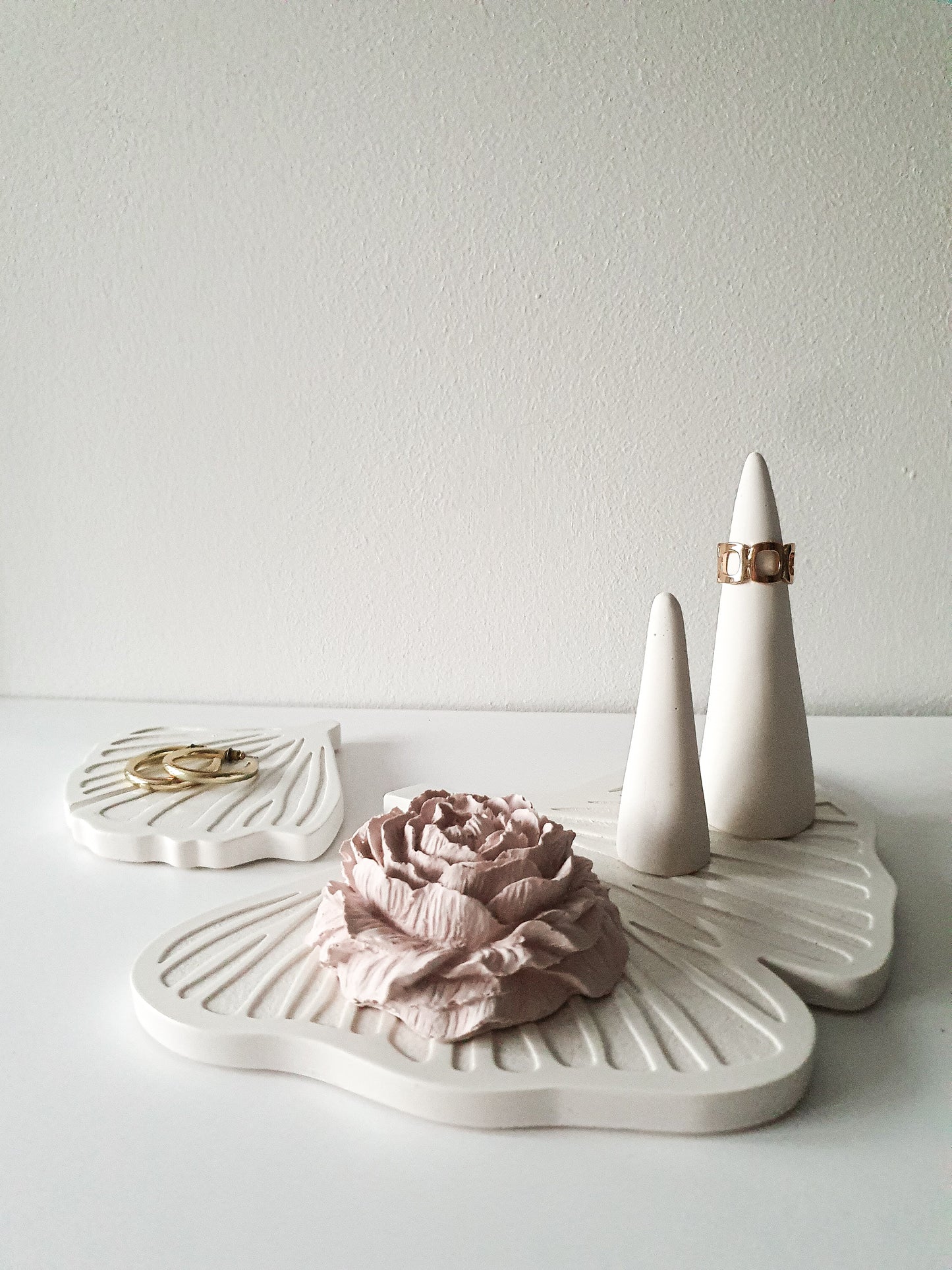 Organic Free Form Ring Cones Set