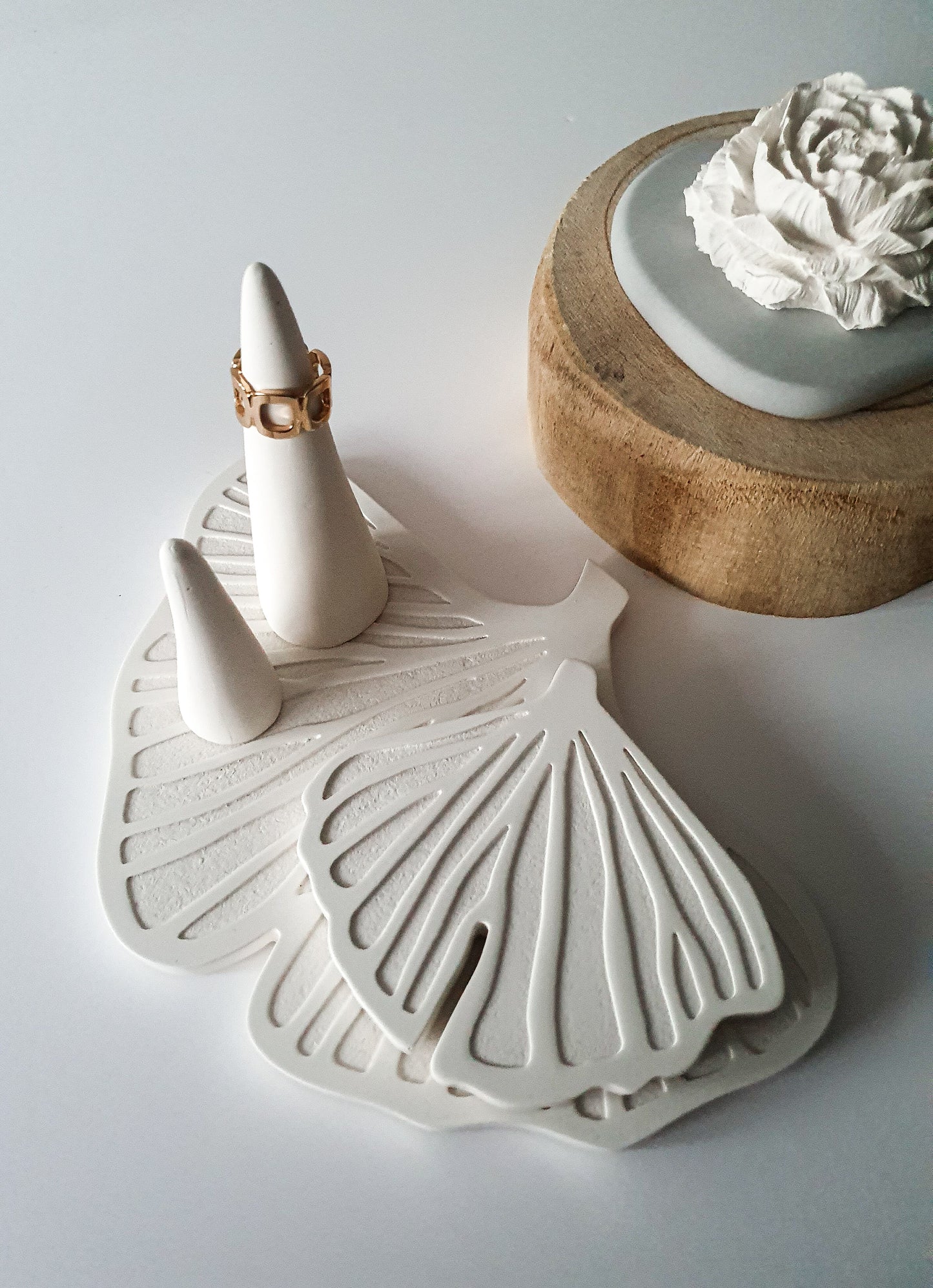 Organic Free Form Ring Cones Set