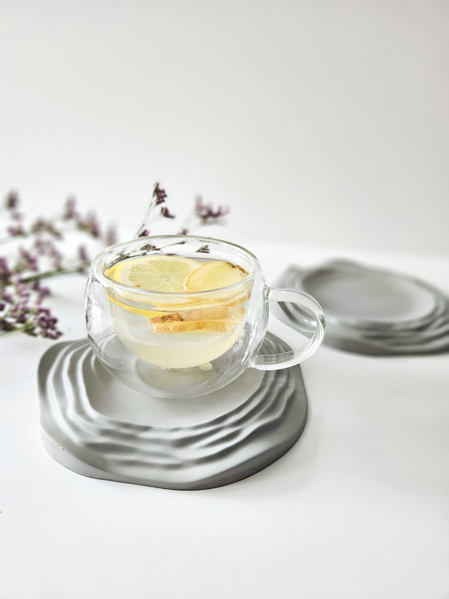 YESOstudio Wavy Stone Coasters Set