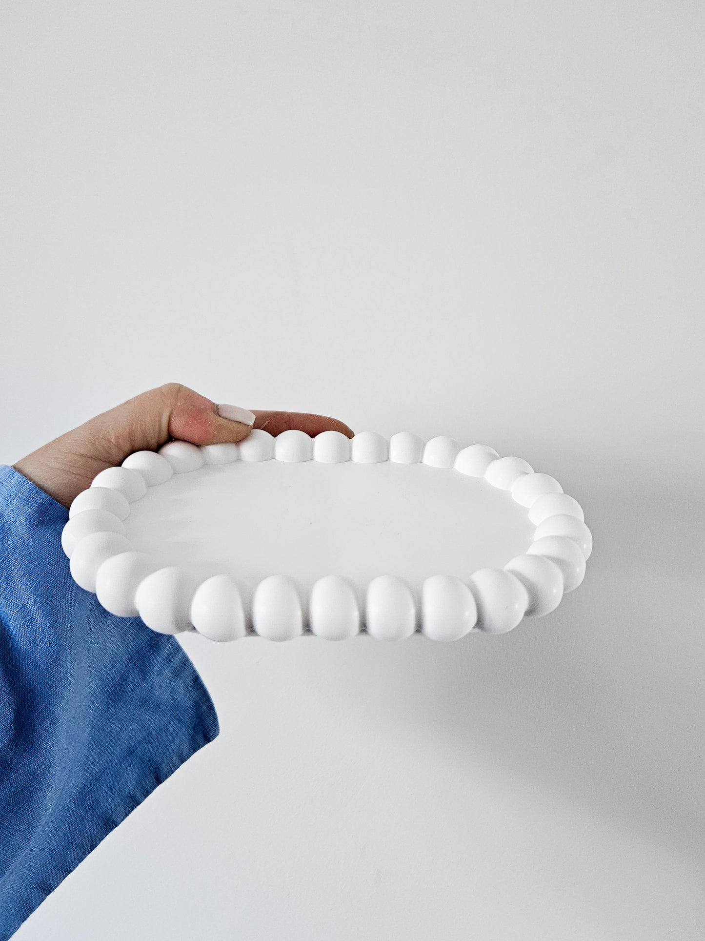YESOstudio Oval Bubble Stone Trinket Tray