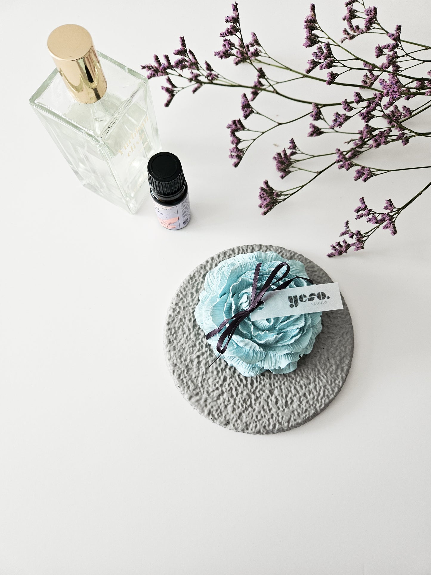 Peony Diffuser and Textured Coaster Set