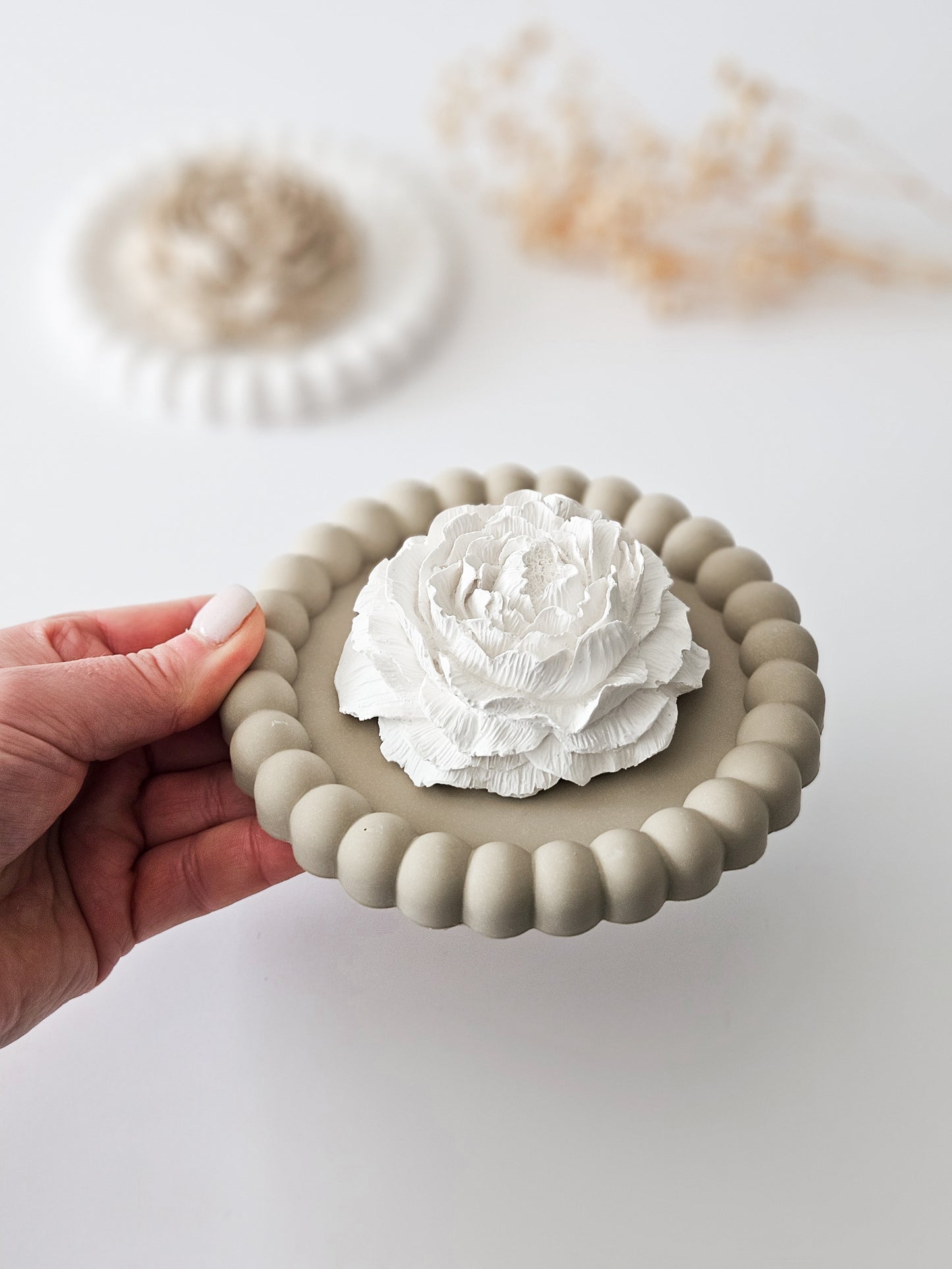 Peony Essential Oil Diffuser and Bubble Coaster Set