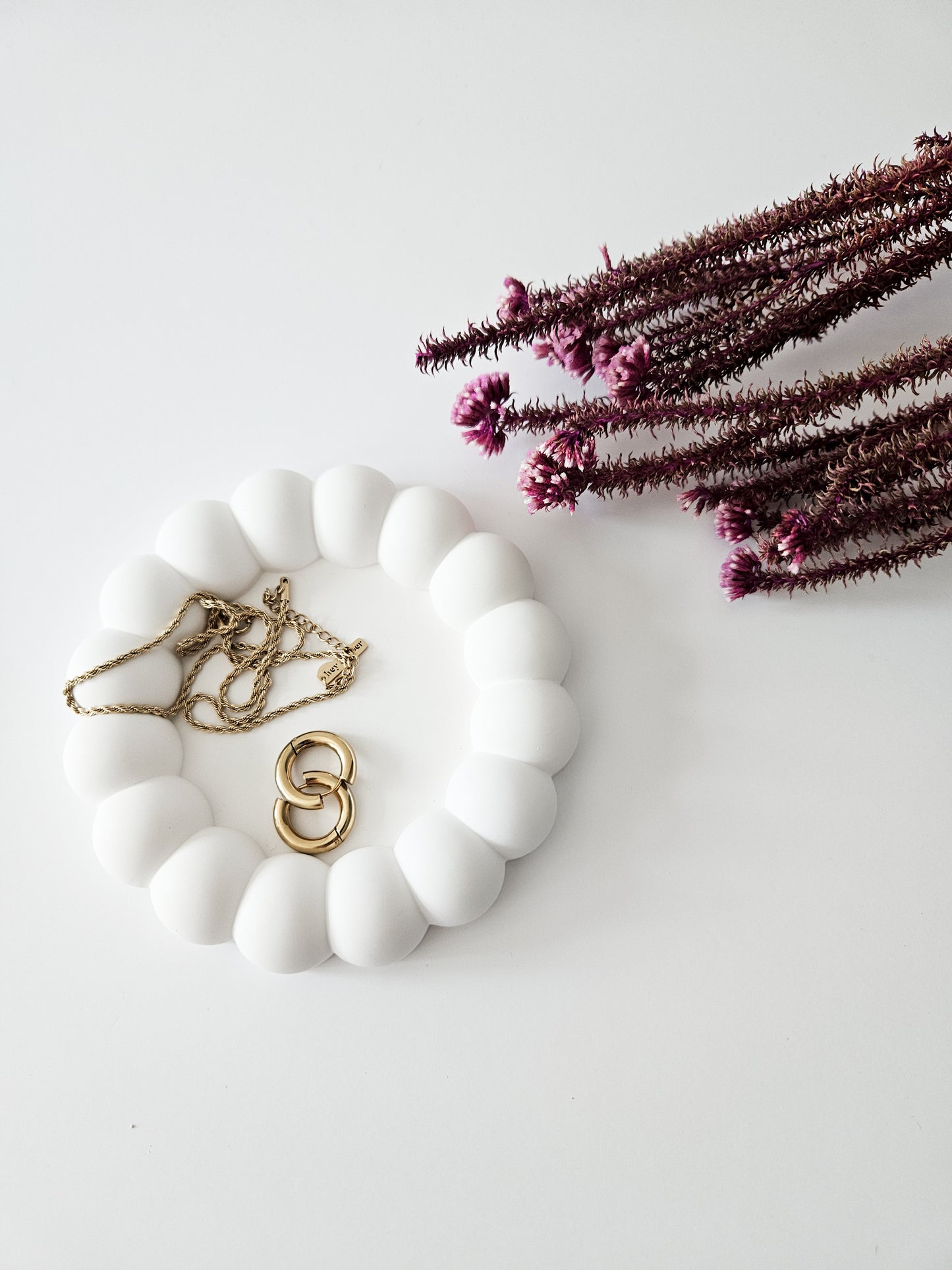 YESOstudio Chunky Round Bubble Jewellery Organising Trinket Tray