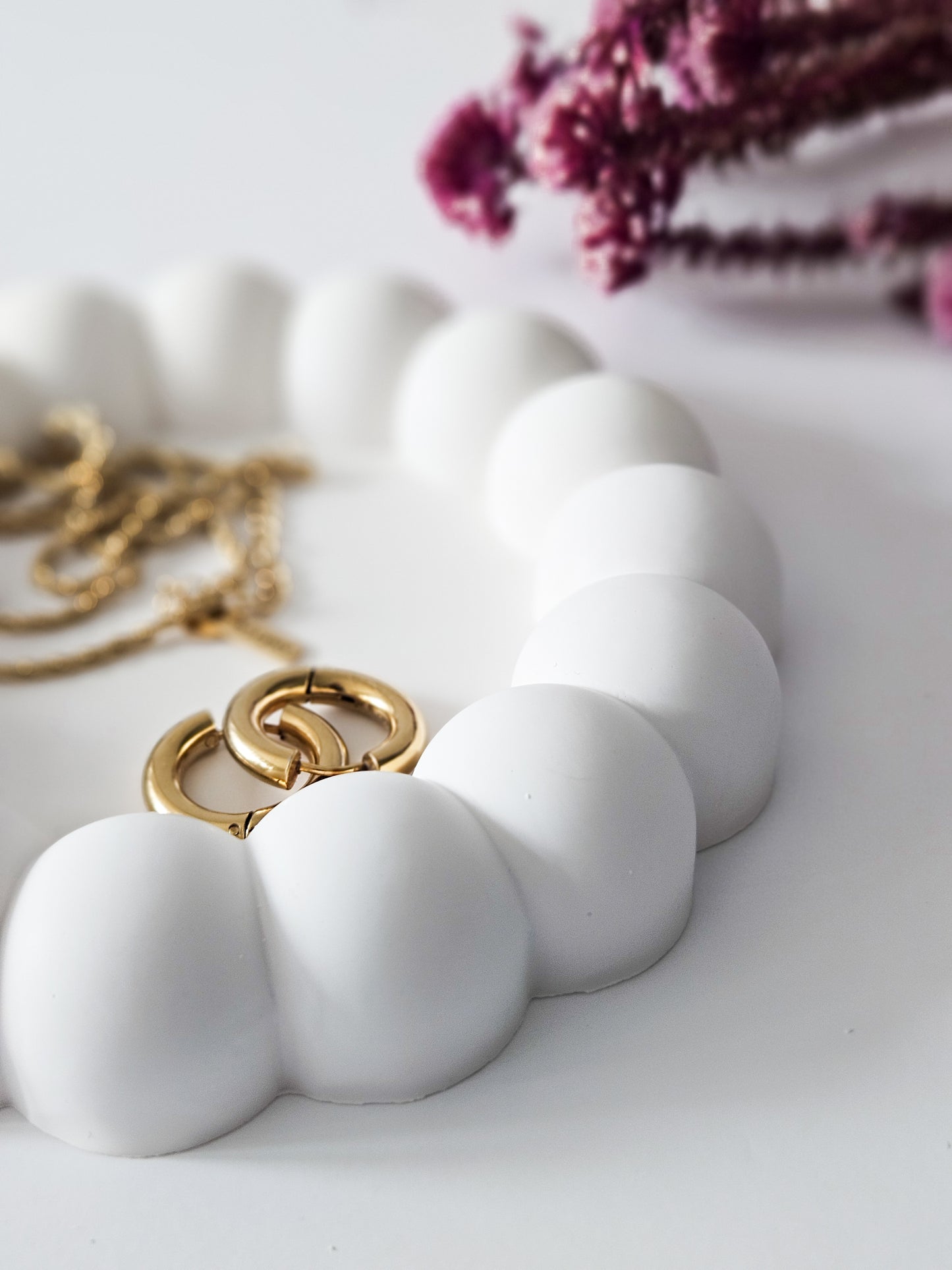 YESOstudio Chunky Round Bubble Jewellery Trinket Tray