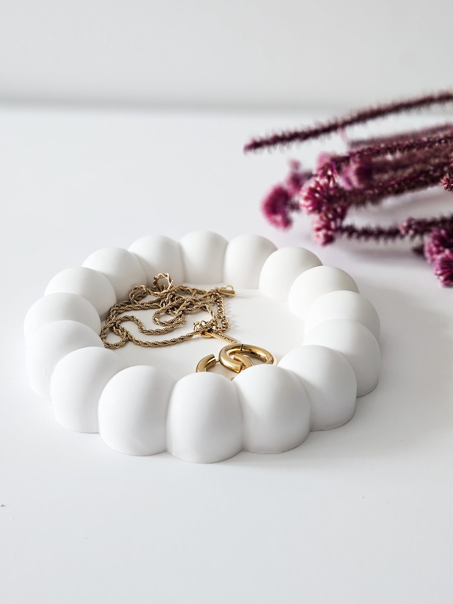 YESOstudio Chunky Round Bubble Trinket Tray