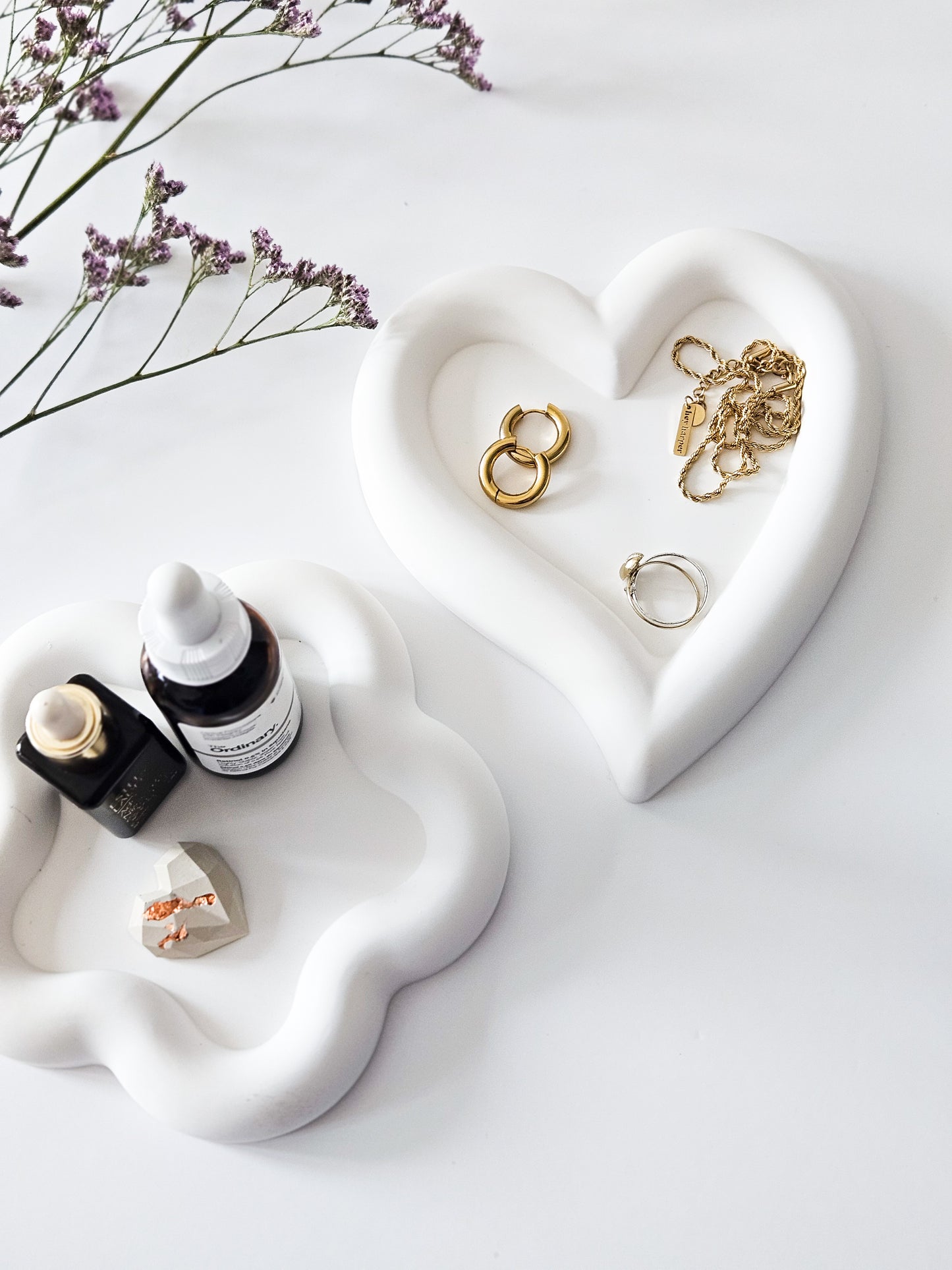 YESOstudio Chunky Heart-Shaped Trinket Tray