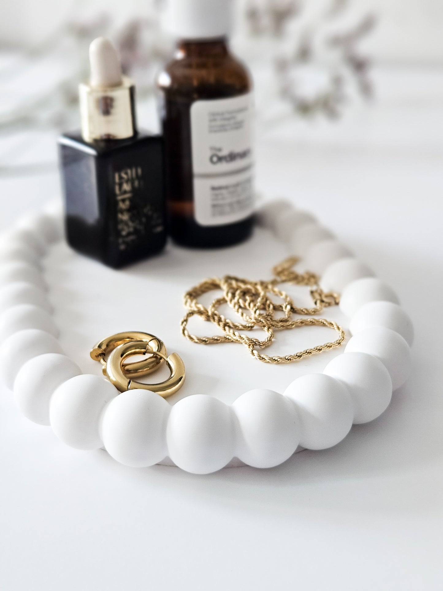 YESOstudio Oval Bubble Stone Organising Trinket Tray