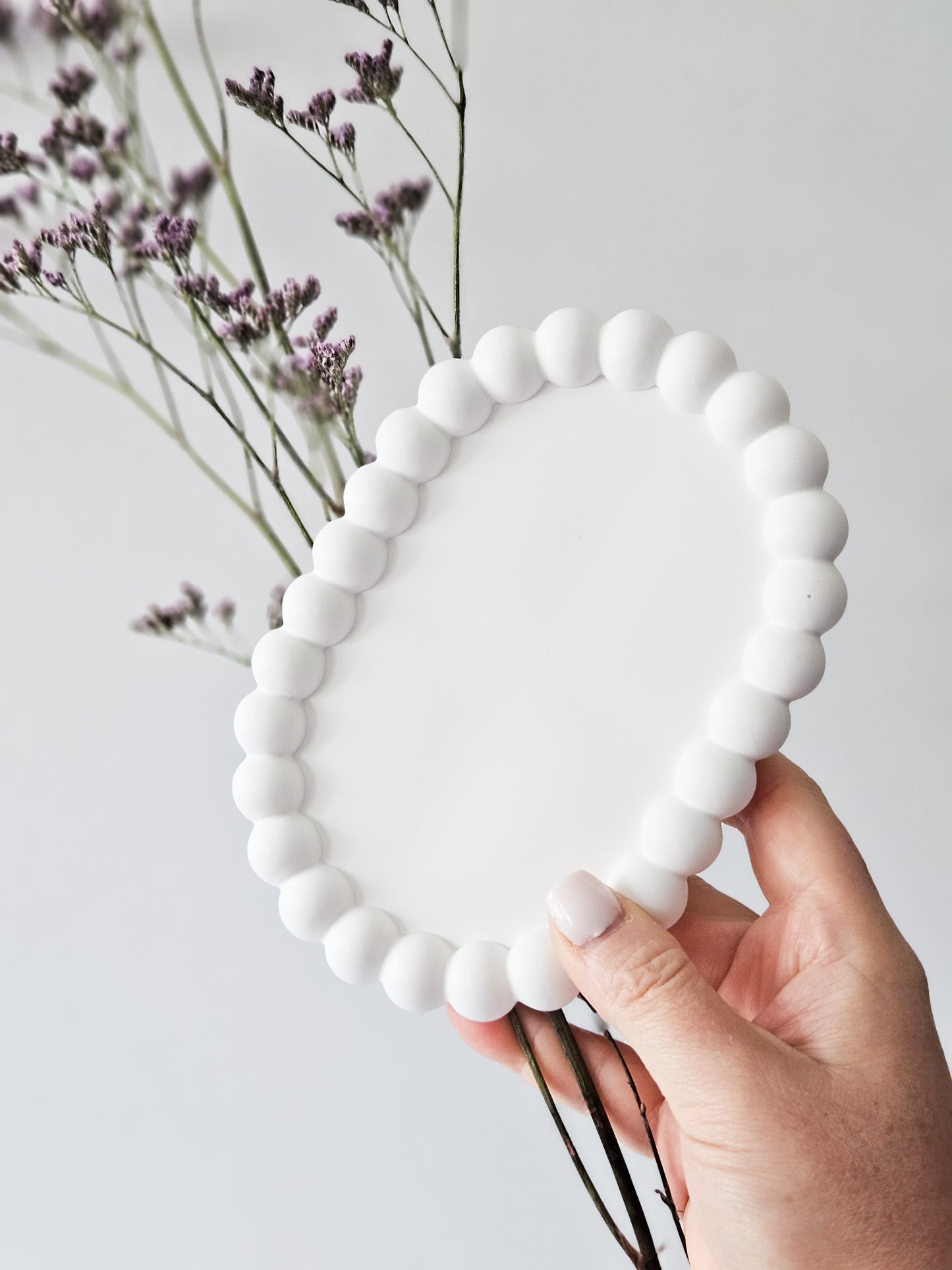 YESOstudio Oval Bubble Stone Trinket Tray