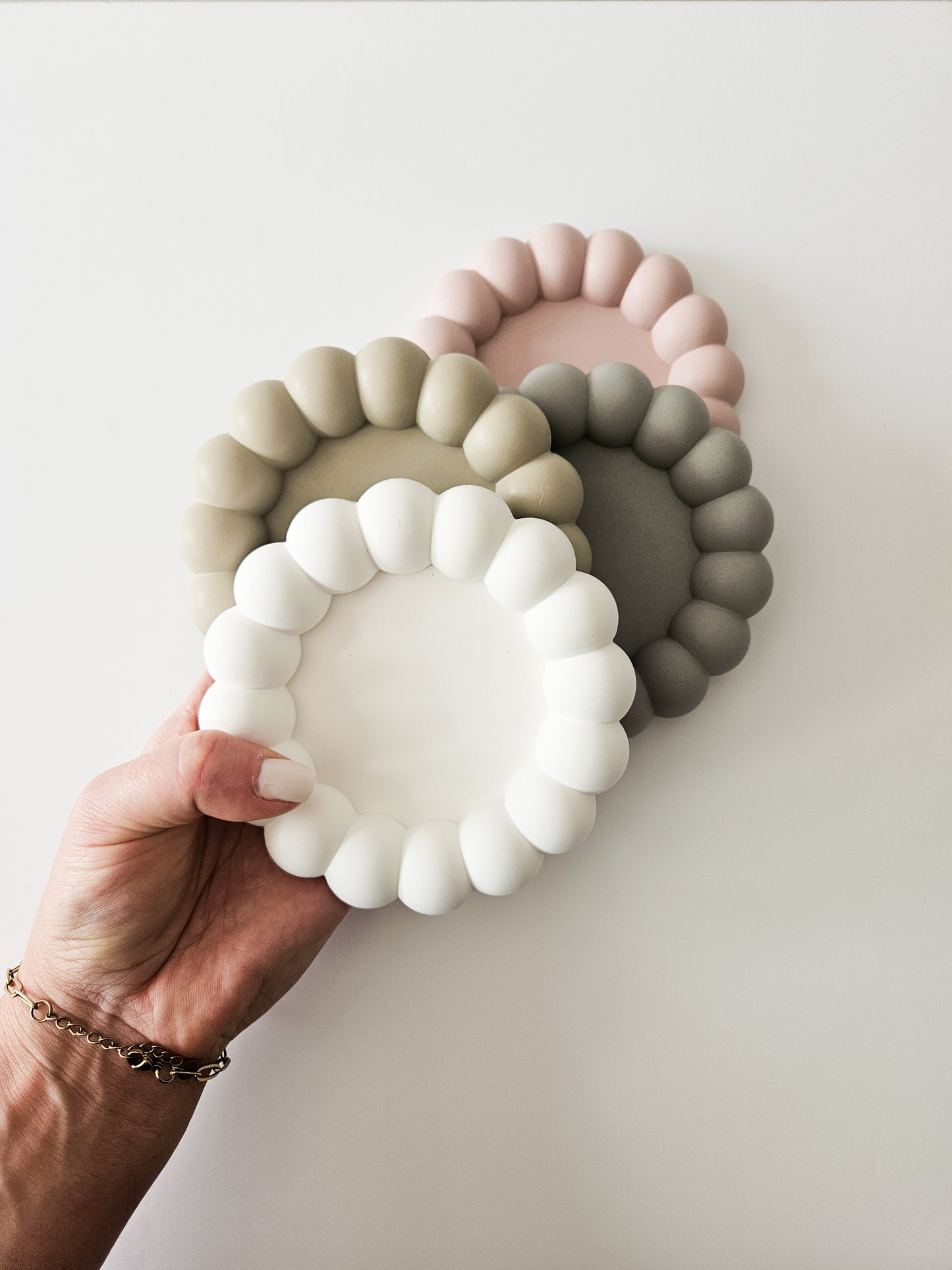 YESOstudio Chunky Round Bubble Trinket Trays