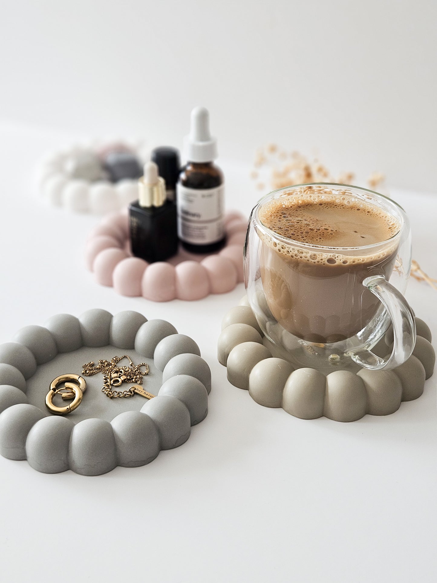 YESOstudio Chunky Round Bubble Coasters