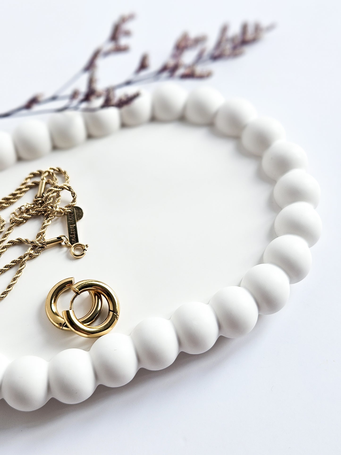 YESOstudio Oval Bubble Jewellery Stone Tray