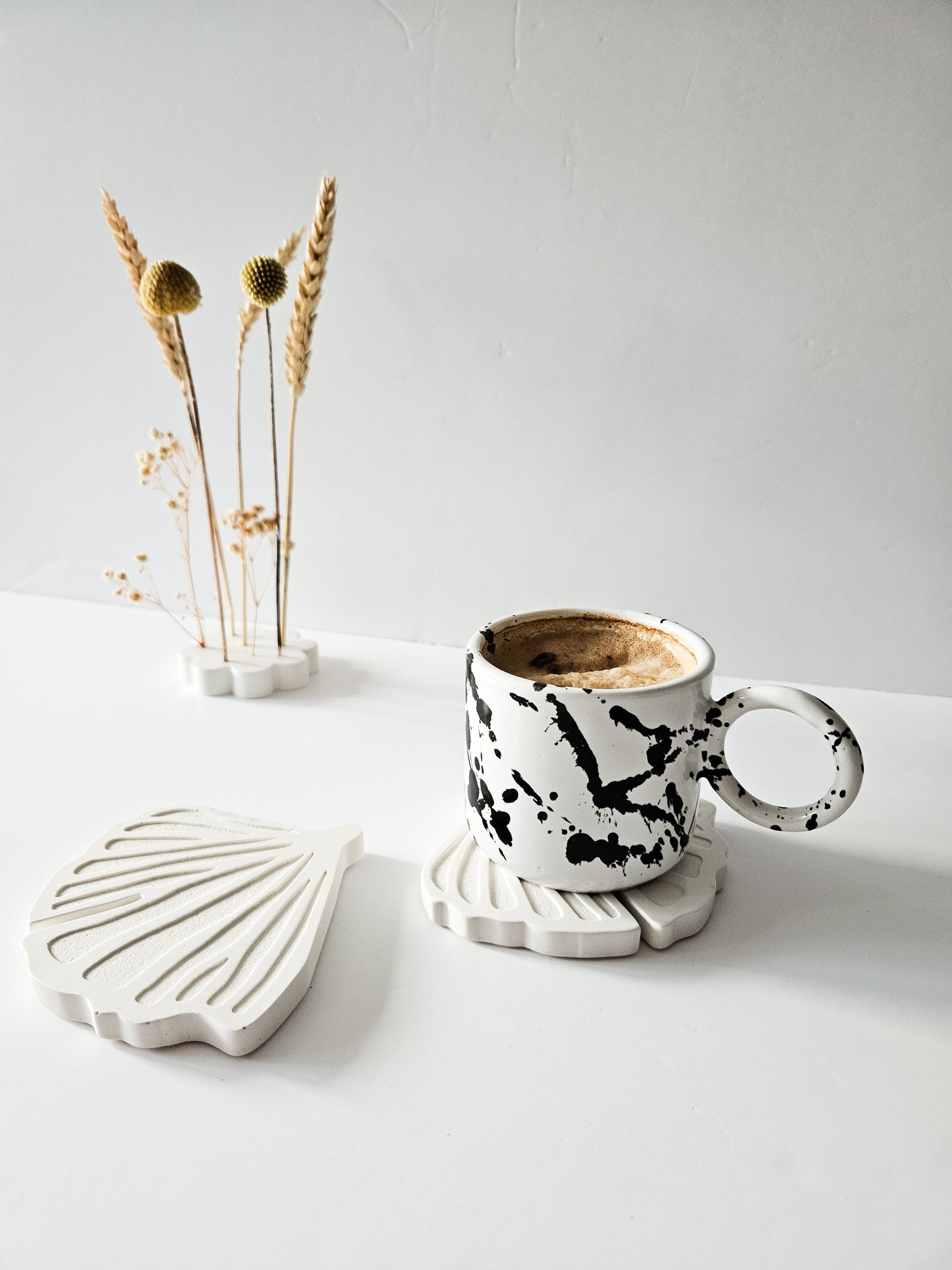 YESOstudio Ginkgo Biloba Leaf-Shaped Drinks Coasters