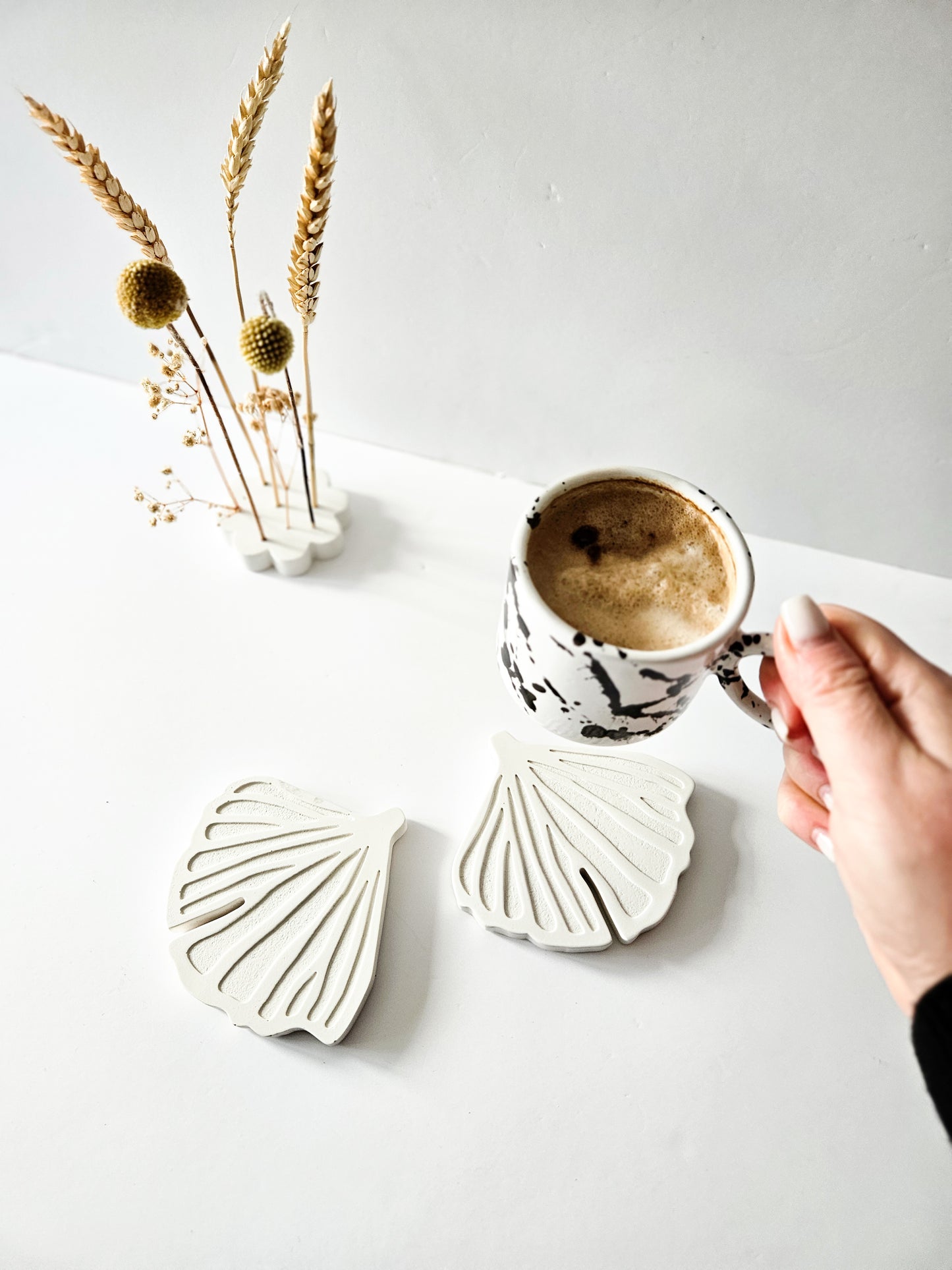 YESOstudio Ginkgo Biloba Leaf-Shaped Coasters