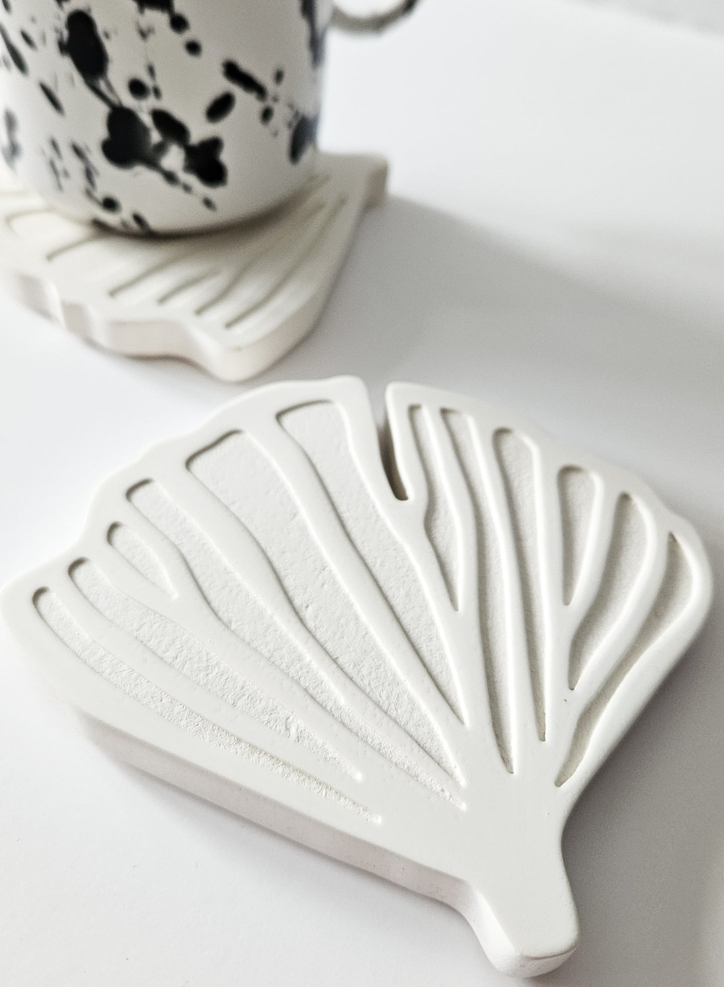 YESOstudio Ginkgo Biloba Leaf-Shaped Coasters