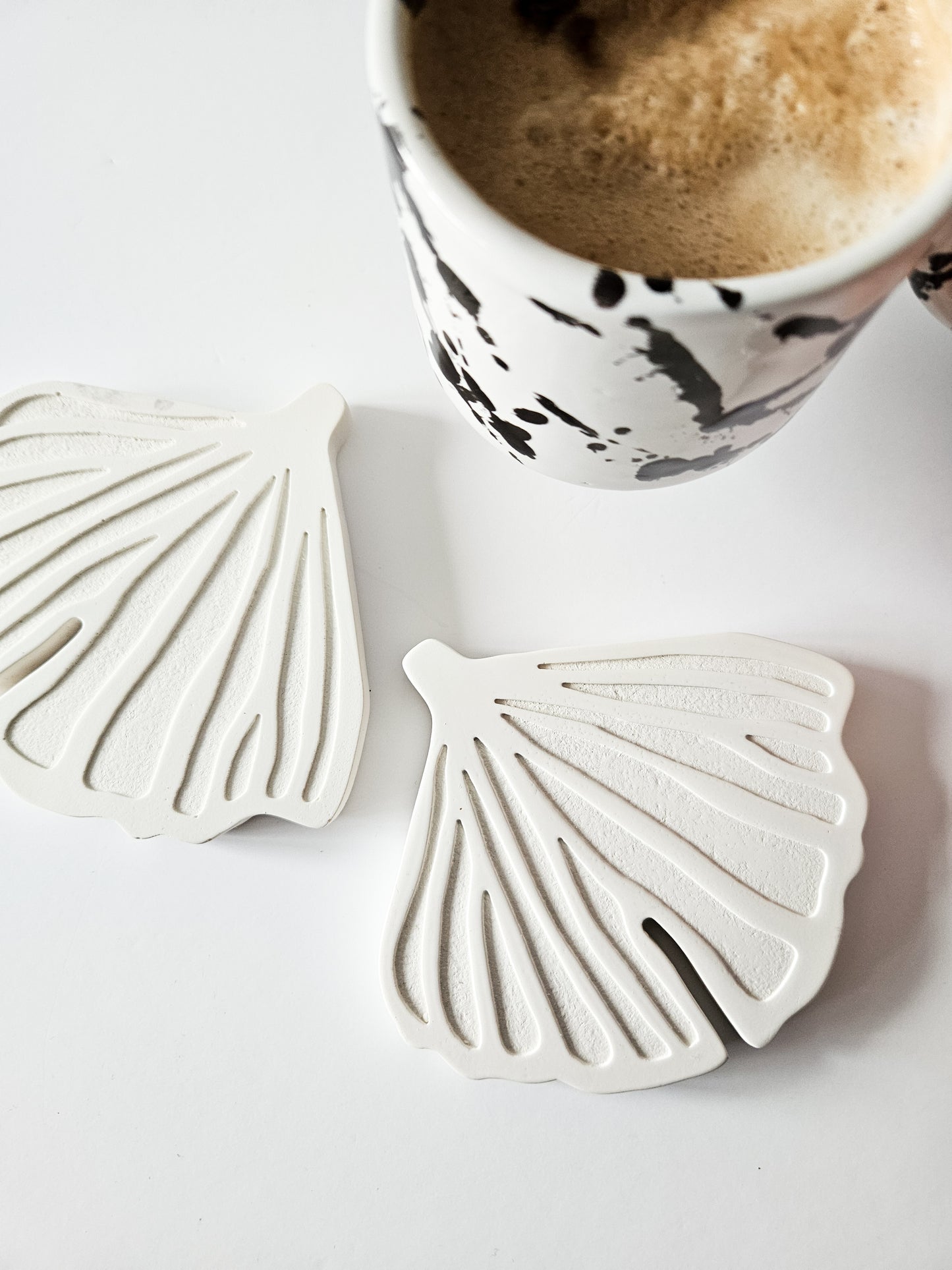 YESOstudio Ginkgo Biloba Leaf-Shaped Coasters