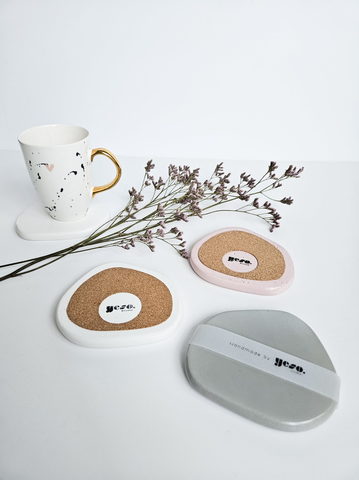 YESOstudio Original Pebble-Shaped Drink Coaster