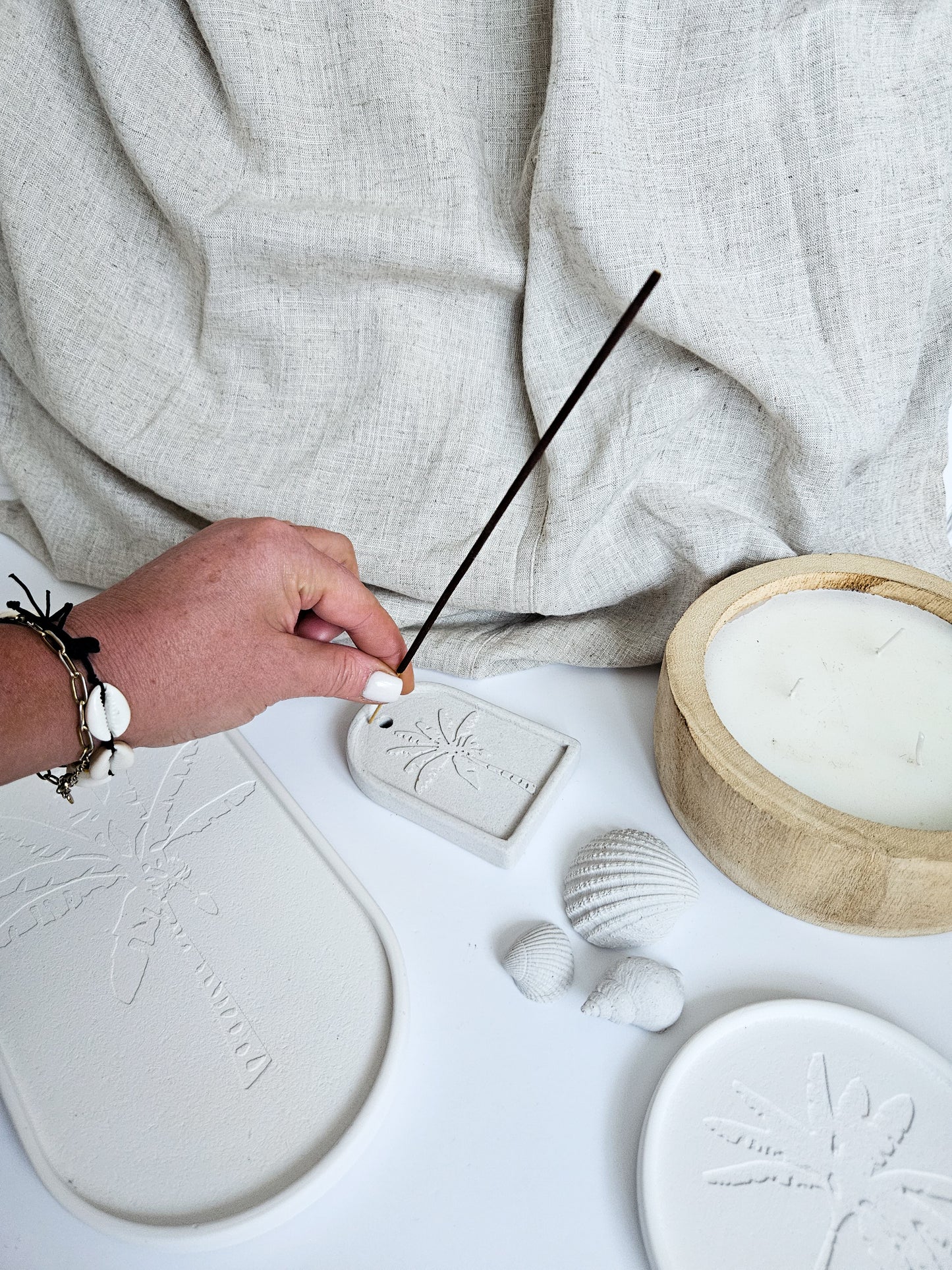 Tropical Palm Tree Incense Holder