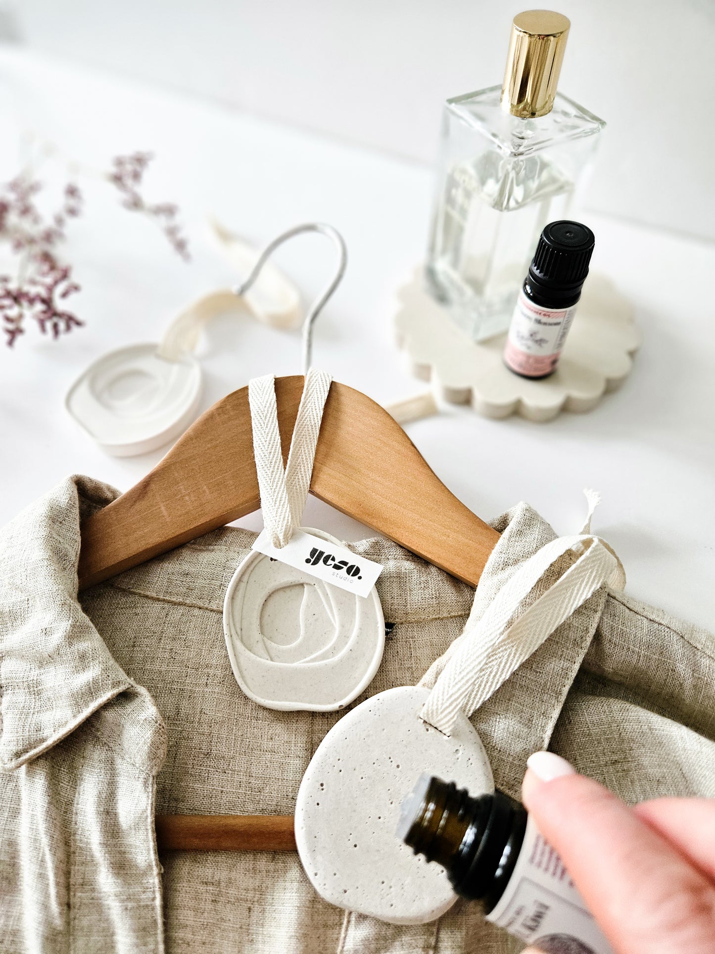 Swirl Aroma Stone Tag