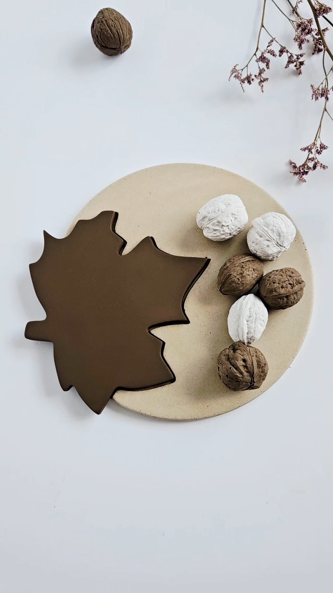 Maple Leaf Nesting Tray and Coaster Set