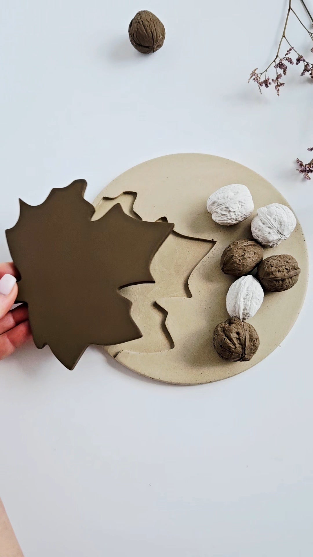 Maple Leaf Nesting Tray and Coaster Set