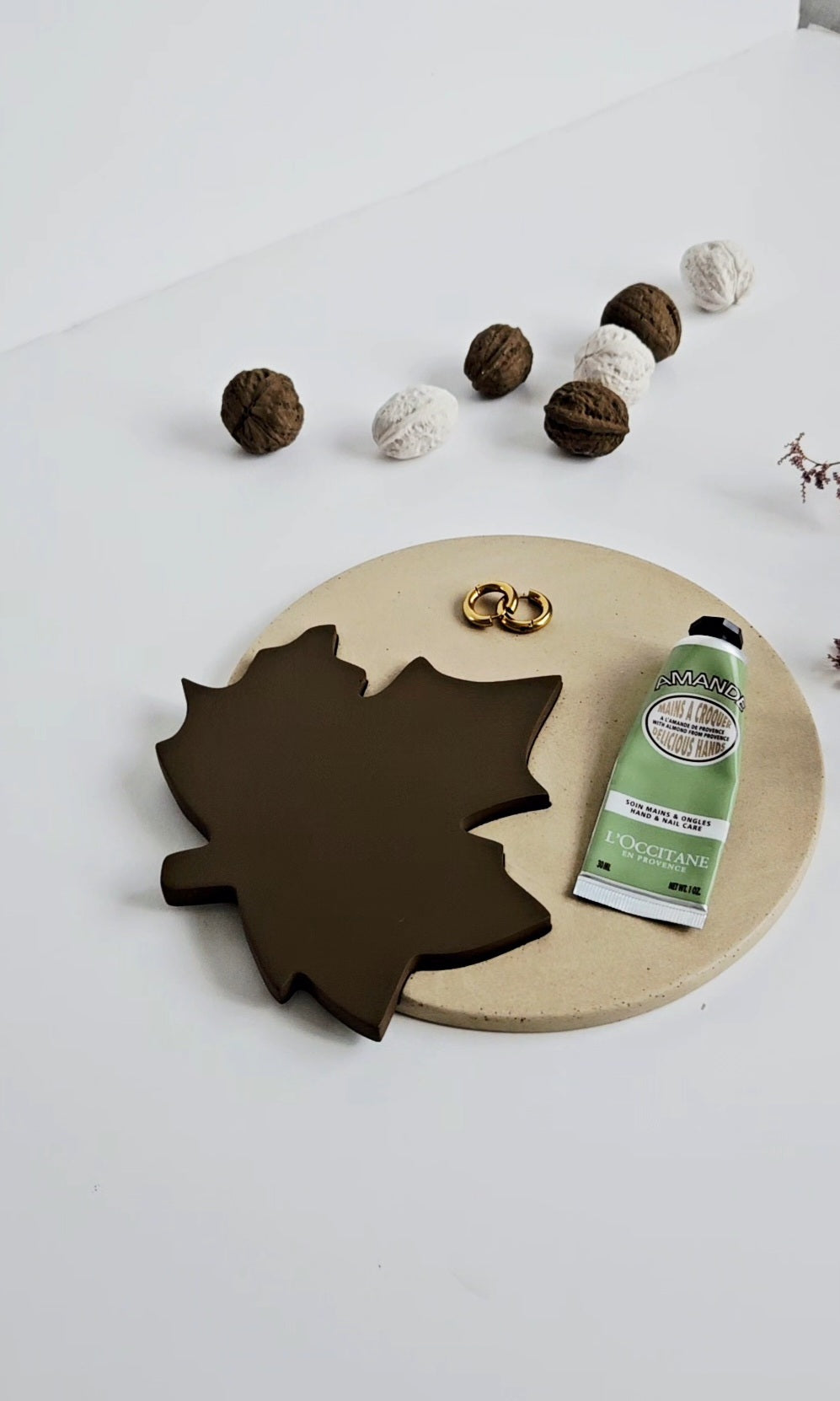 Maple Leaf Nesting Tray and Coaster Set