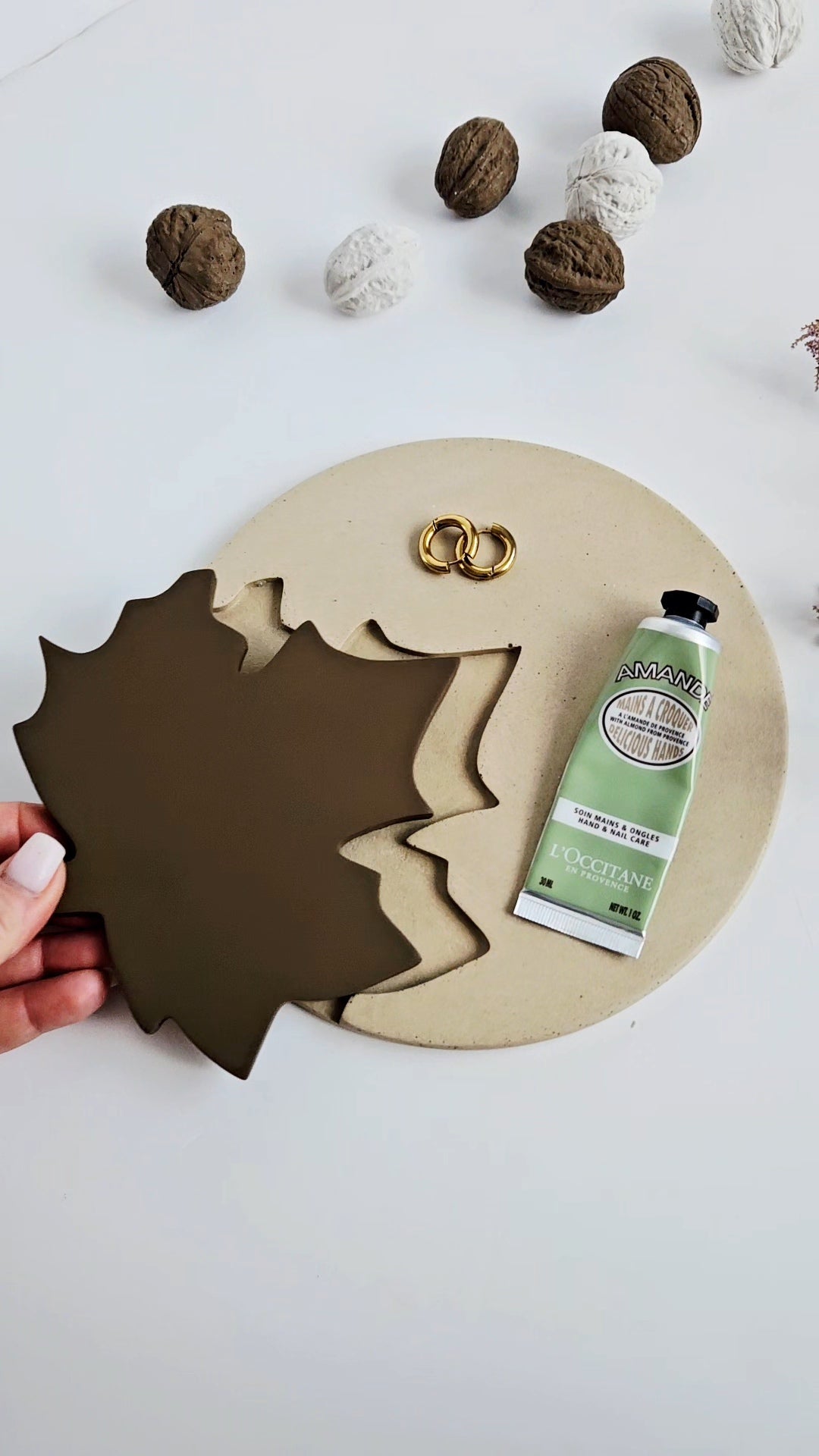 Maple Leaf Nesting Tray and Coaster Set