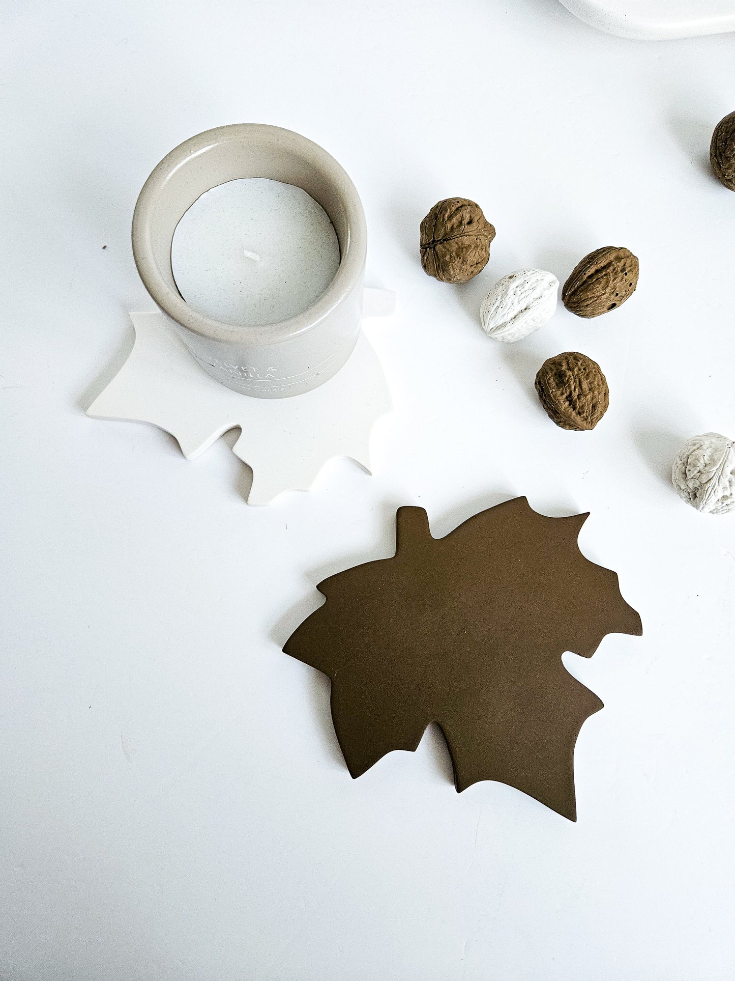 Maple Leaf Drink Coasters Set of 2