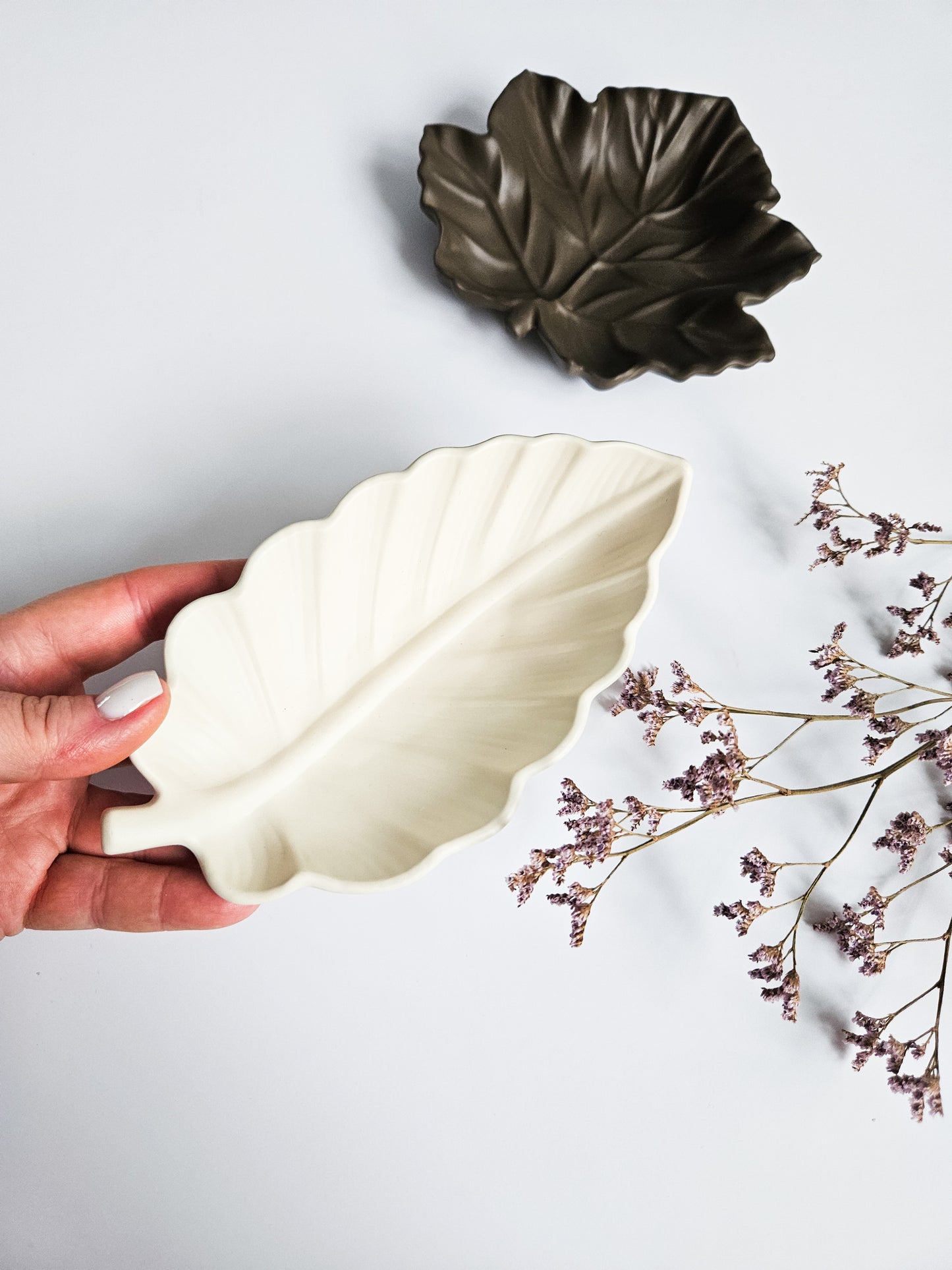 Sweet Chestnut Leaf Trinket Dish