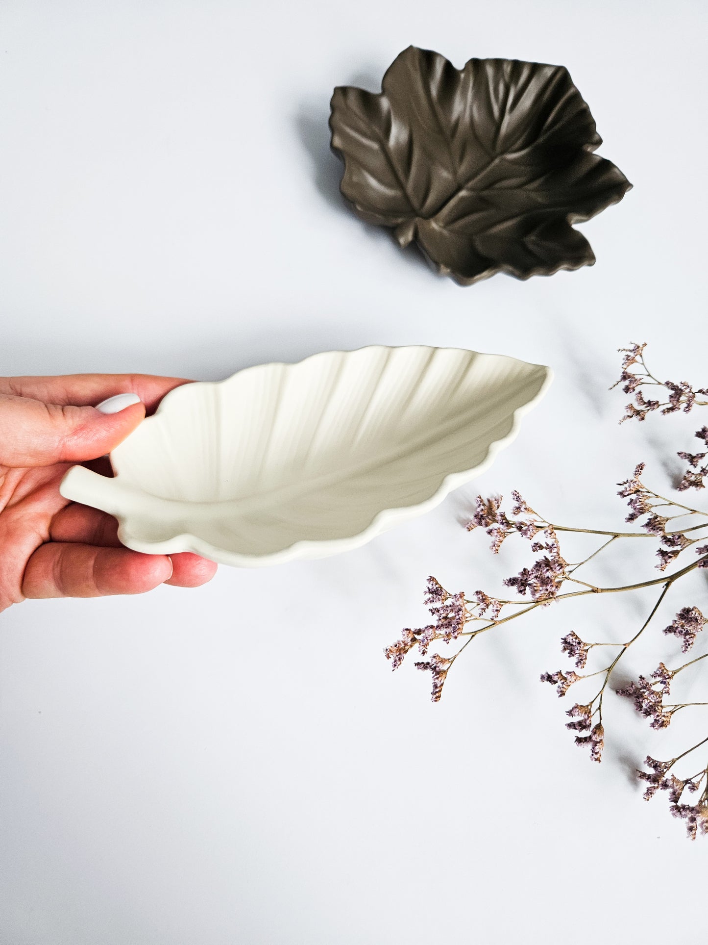 Sweet Chestnut Leaf Trinket Dish