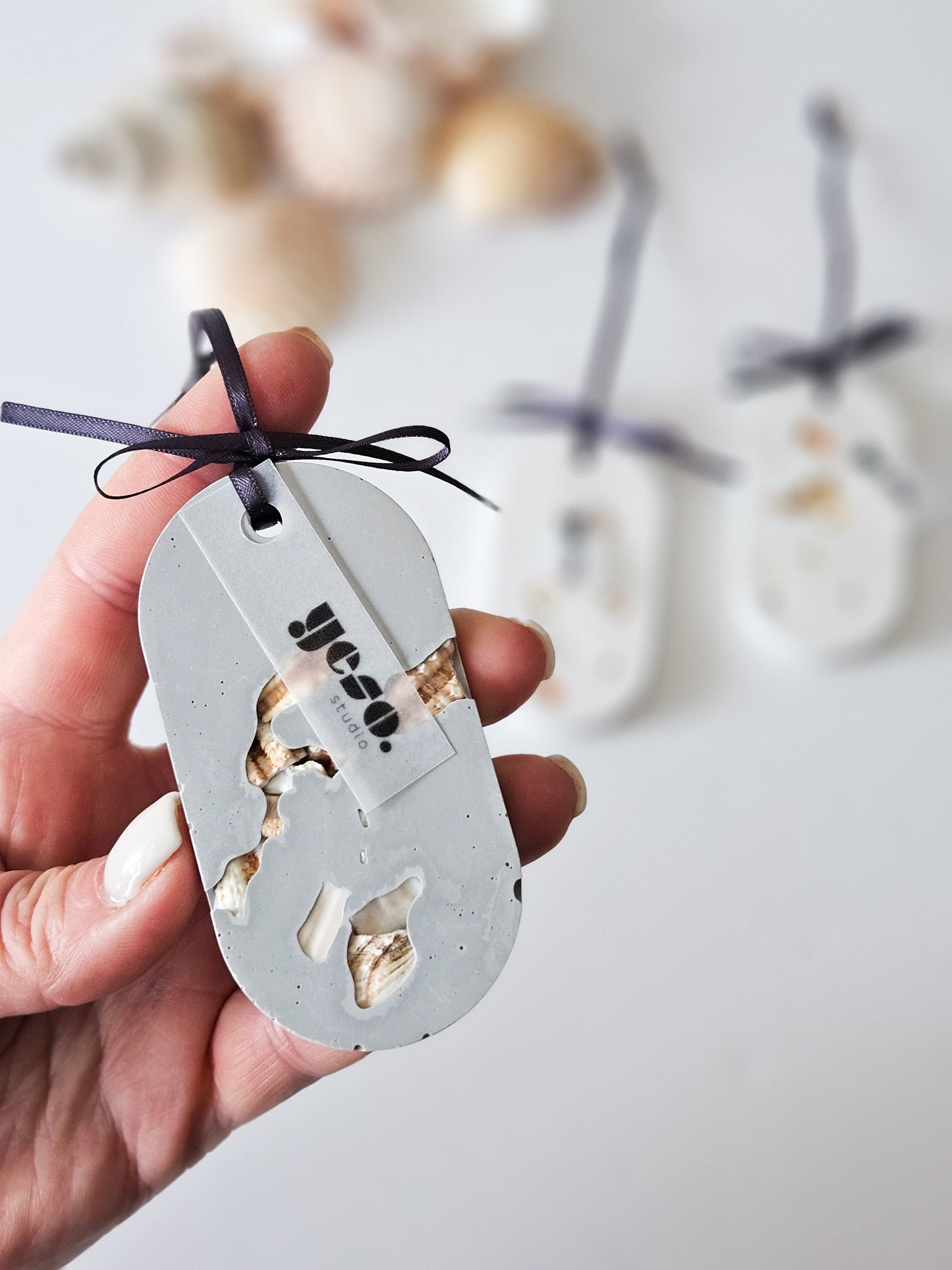 YESOstudio Sea Shells Aroma Stone Tag Diffusers