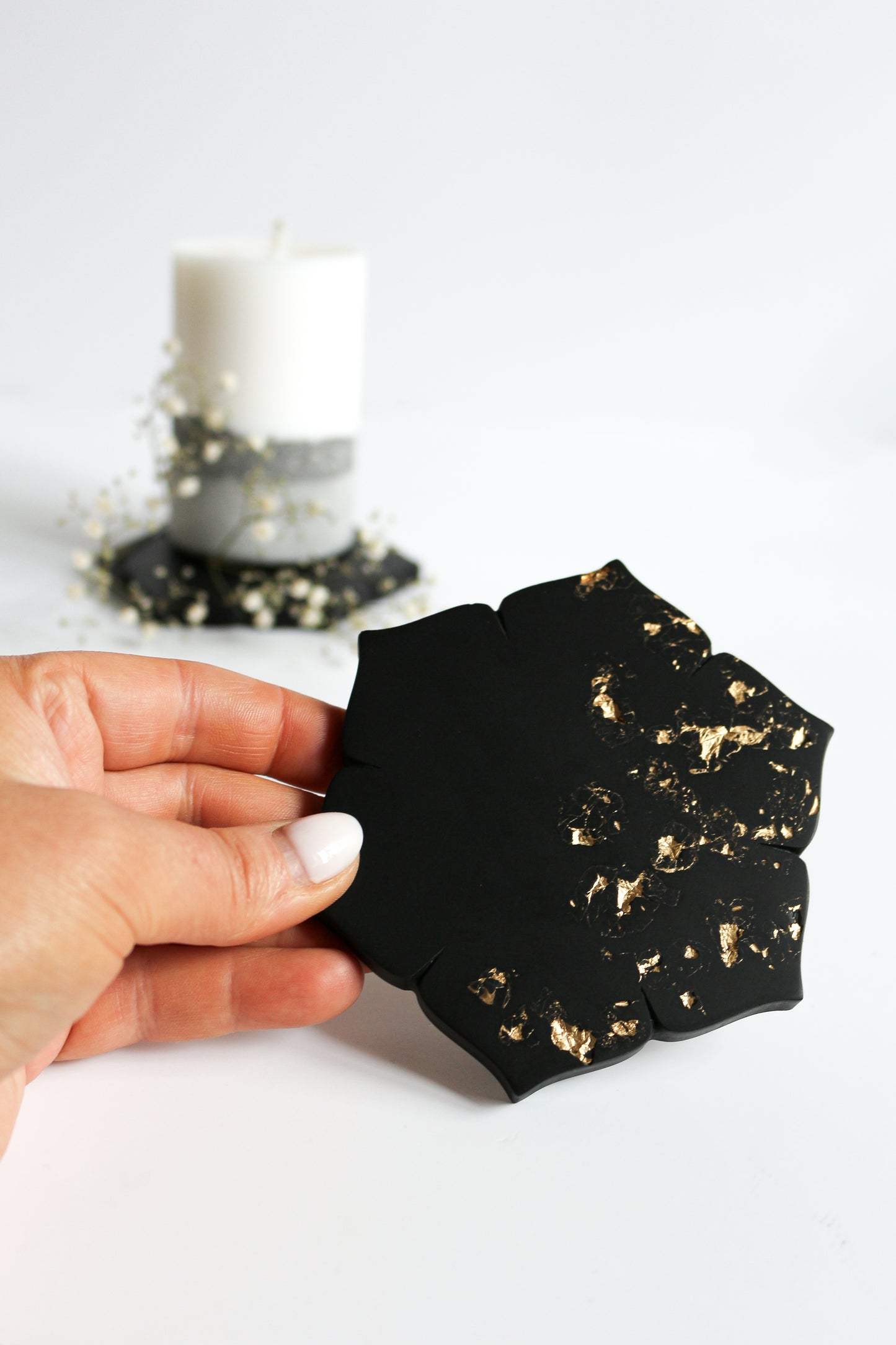 Hexagonal Drink Coasters Set