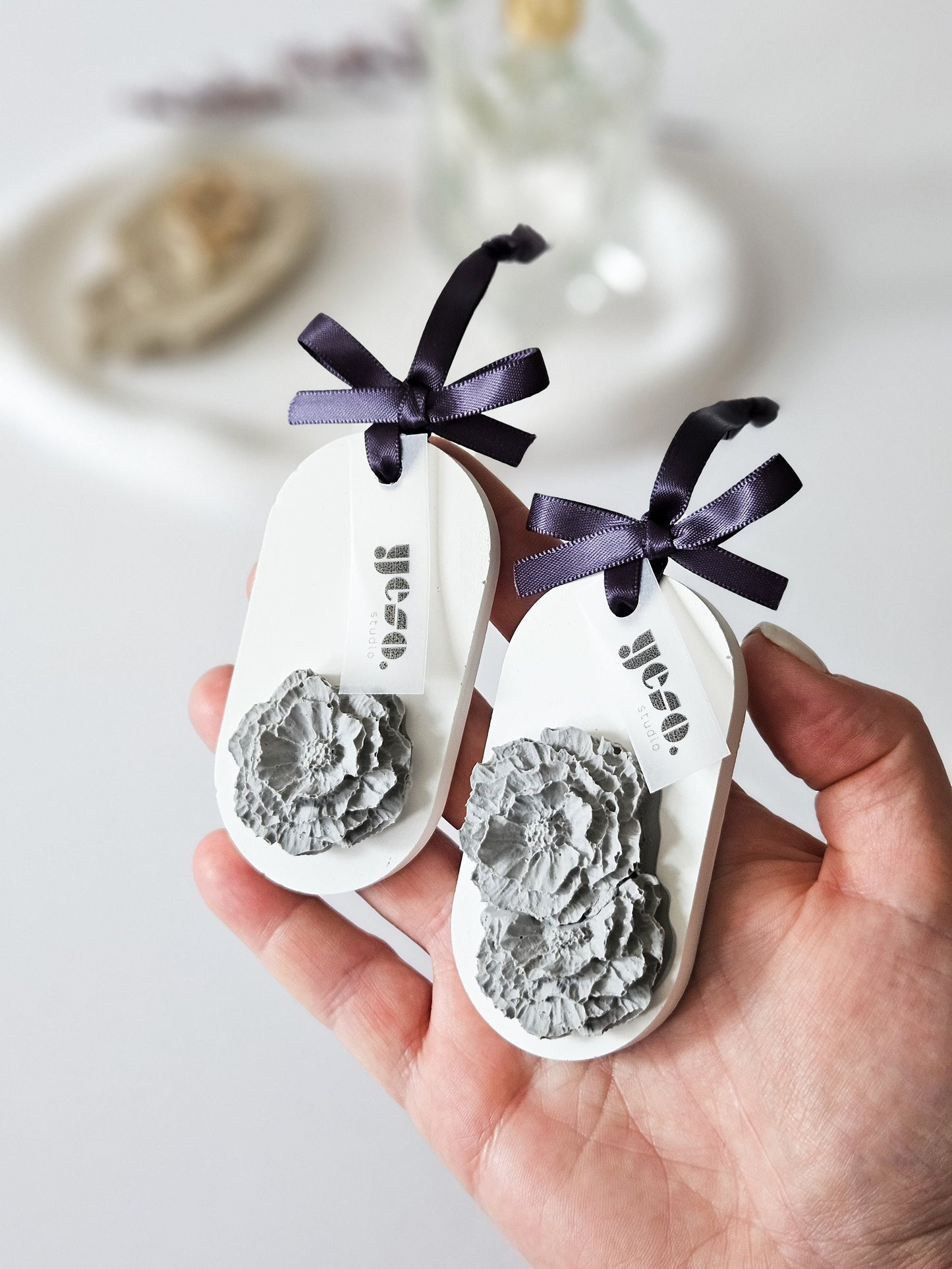 YESOstudio Floral Aroma Stone Tag Diffuser Gift Set