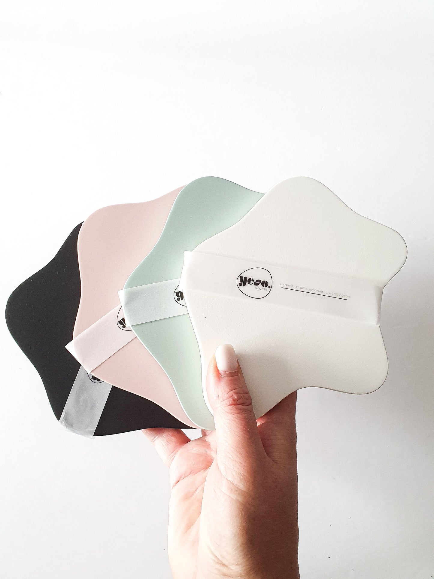 Hemisphere Incense Holder and Irregular Puddle-Shaped Coaster Set