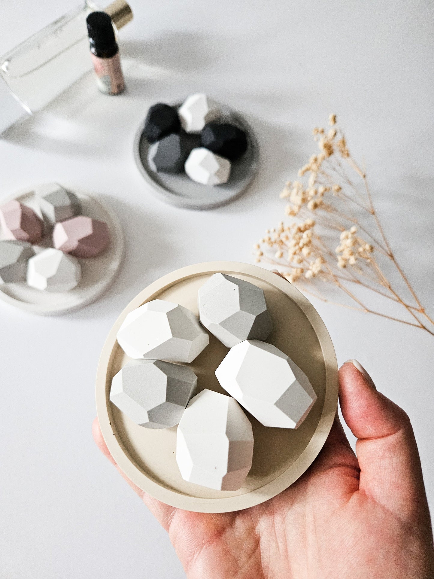 Geometric Stones Essential Oil Diffuser Set