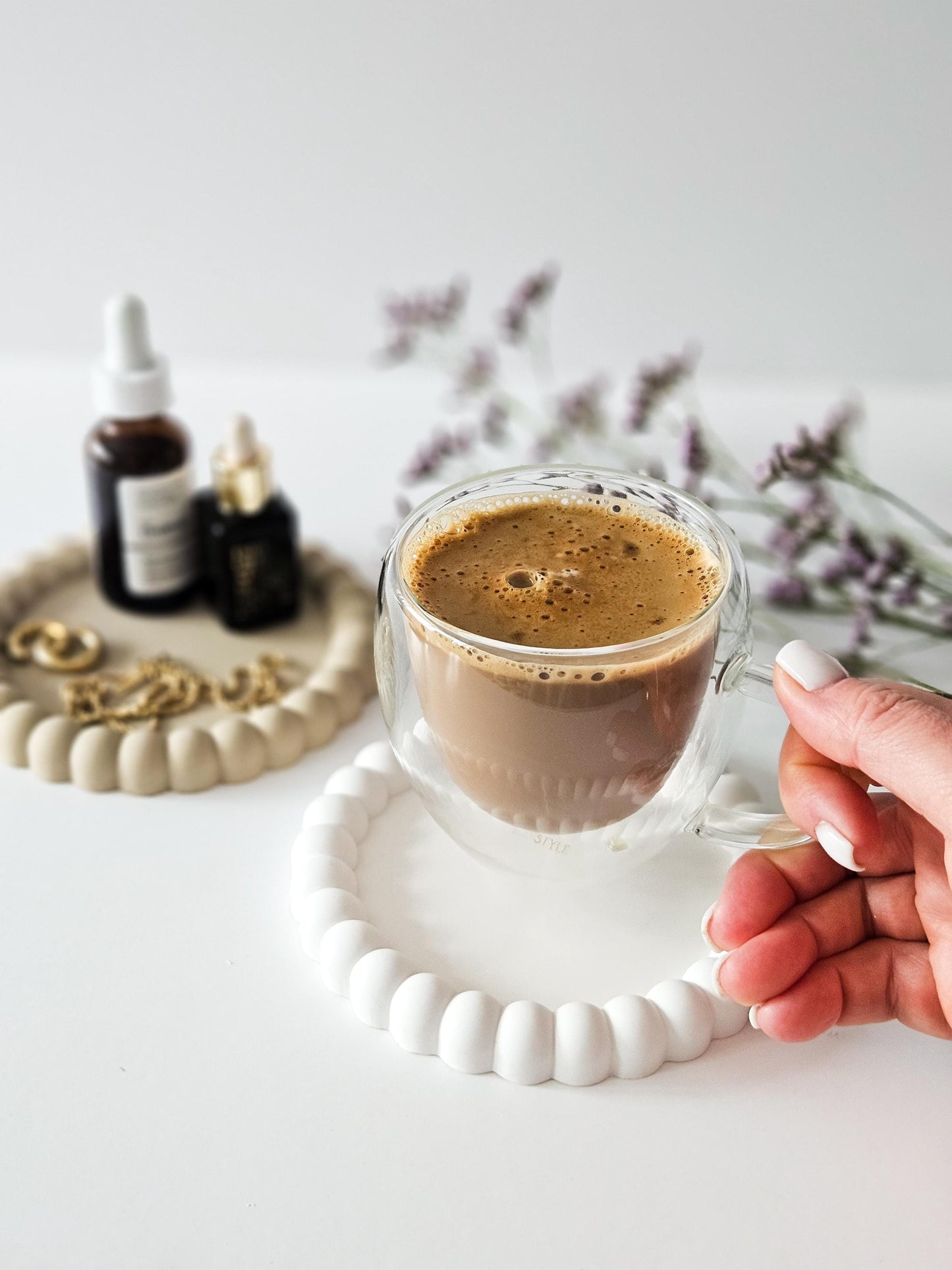 YESOstudio Round Bubble-Shaped Coasters