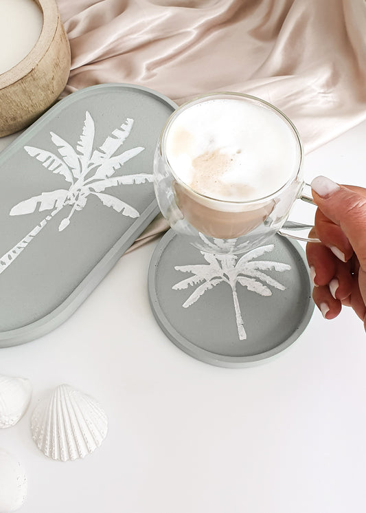 Tropical Palm Tree Coasters