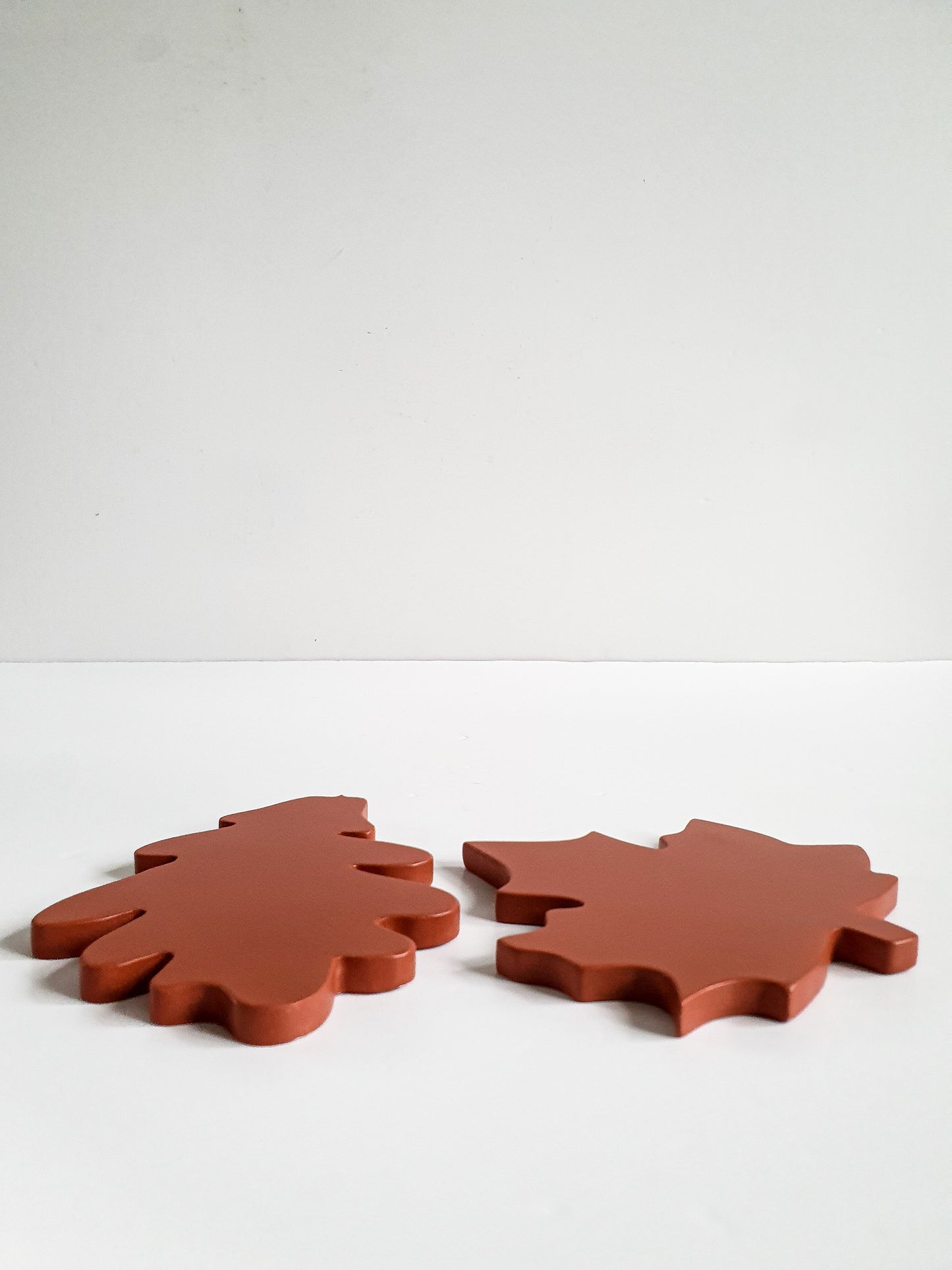 Autumn Leaf Drink Coasters Set of 2 - Maple and Oak Mix